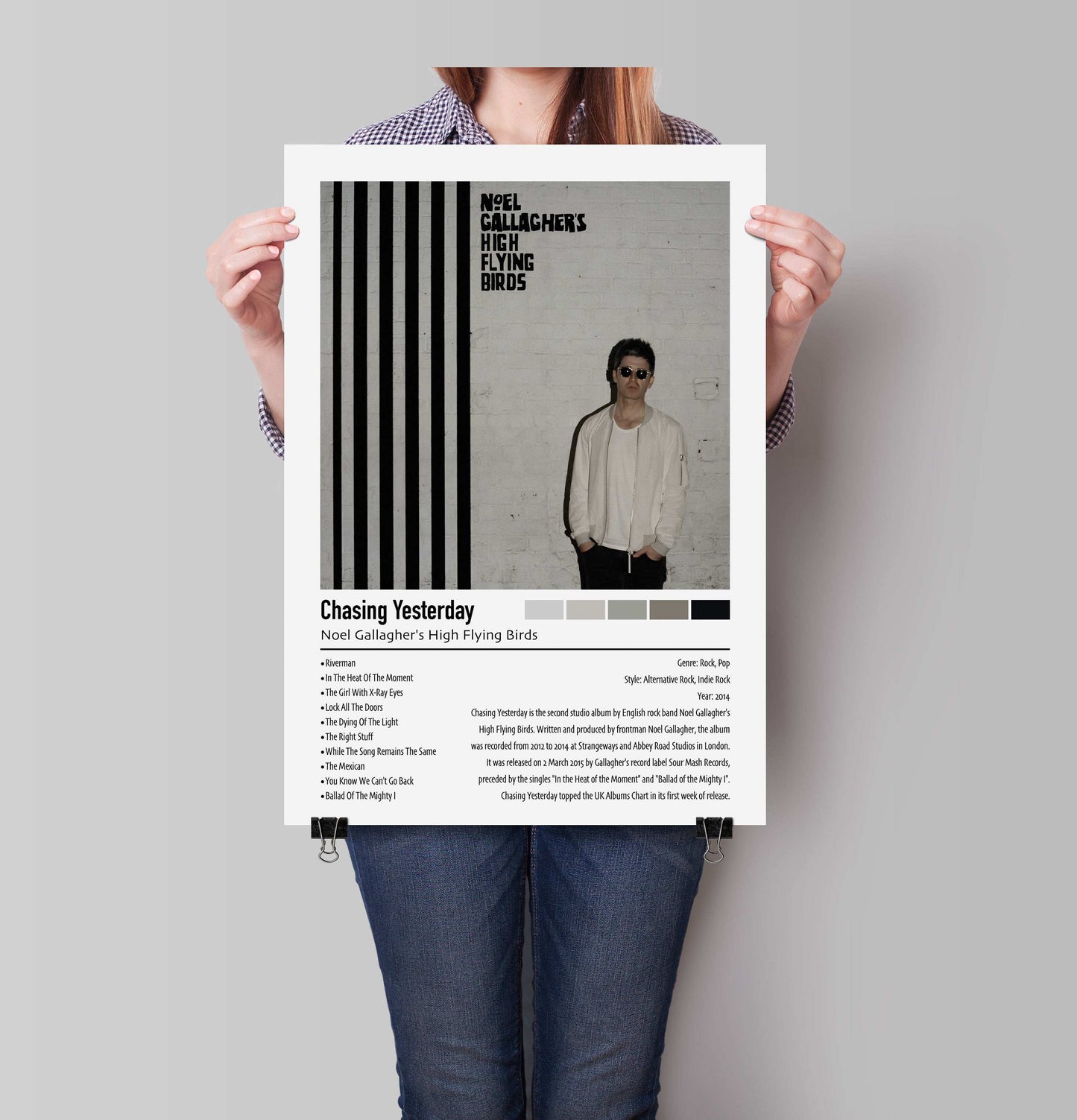 Noel Gallagher's High Flying Birds | Chasing Yesterday | Custom Album Cover Poster Print