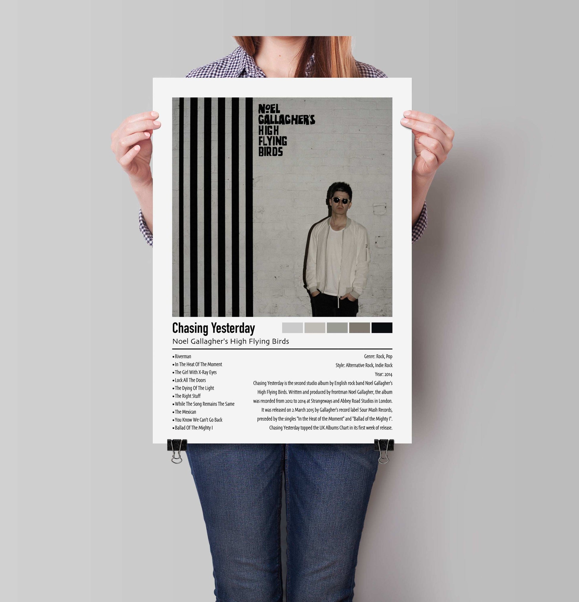 Noel Gallagher's High Flying Birds | Chasing Yesterday | Custom Album Cover Poster Print