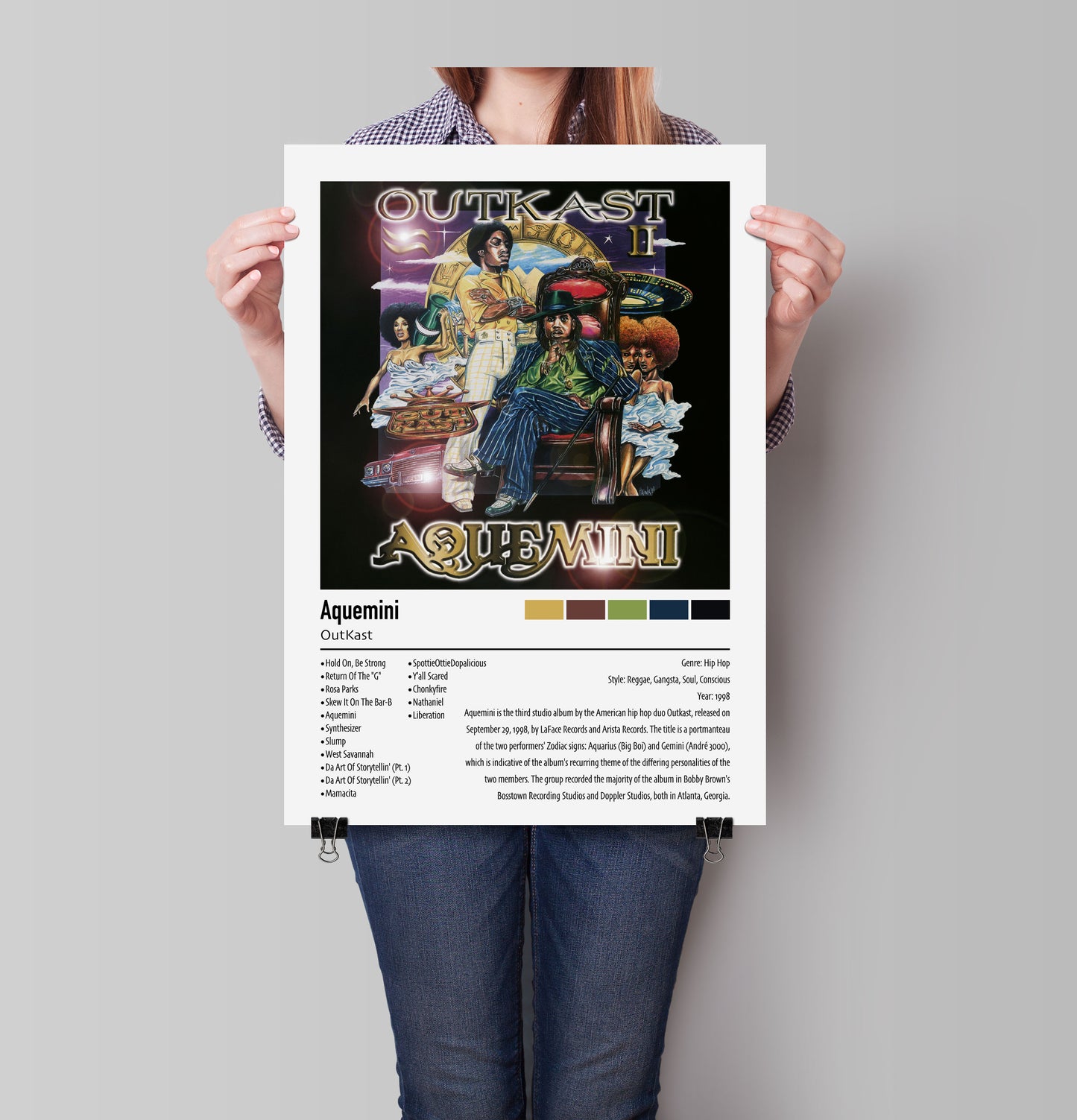 OutKast | Aquemini | Custom Album Cover Poster Print