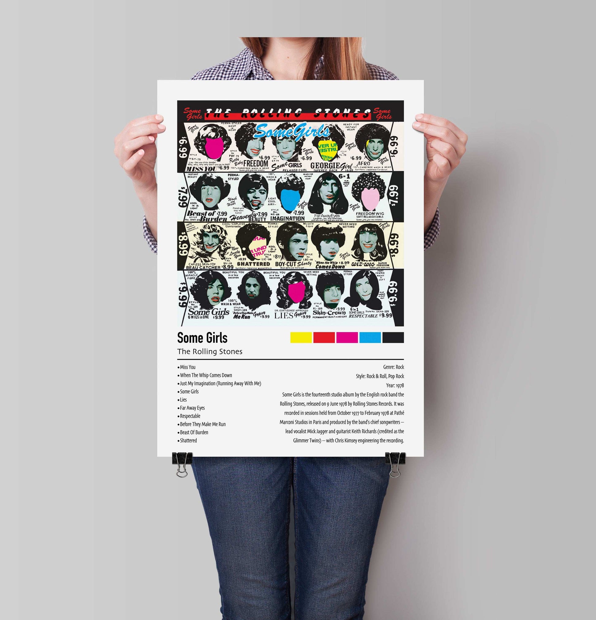 The Rolling Stones | Some Girls | Custom Album Cover Poster Print