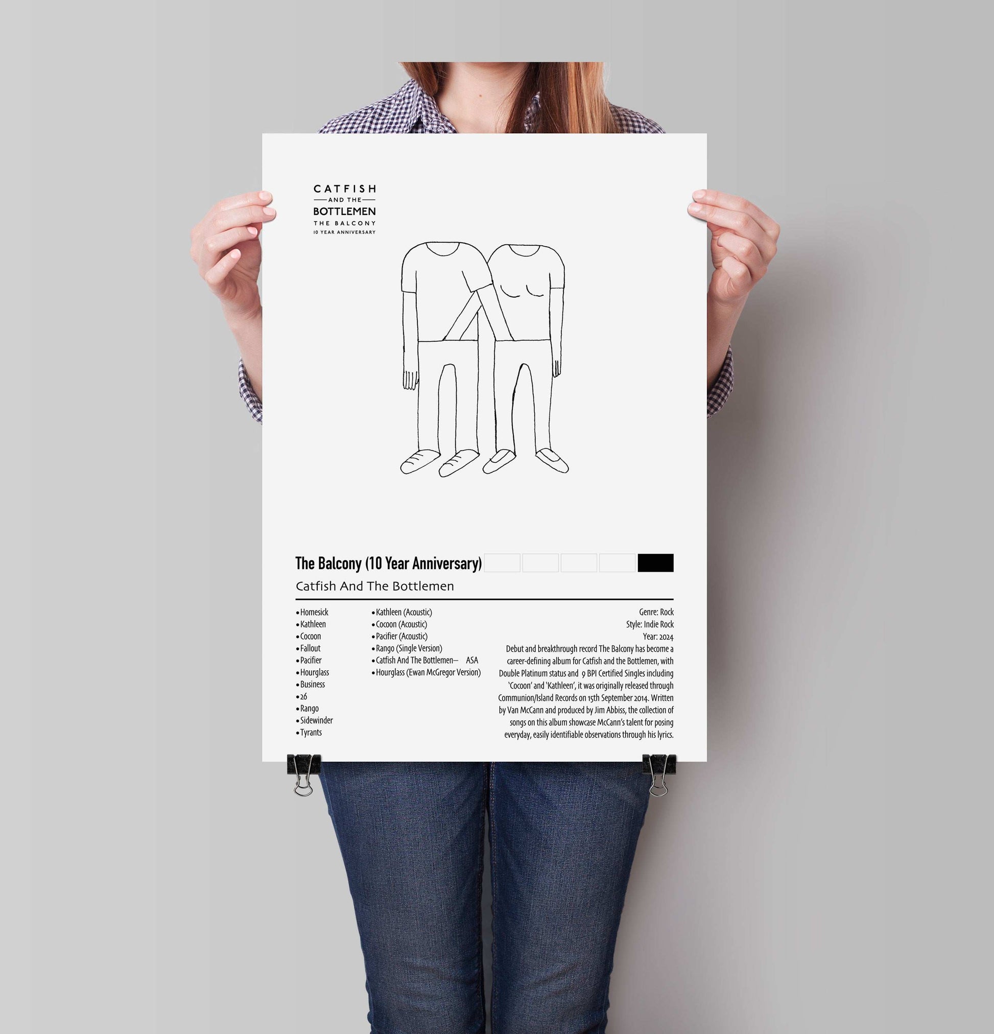 Catfish And The Bottlemen | The Balcony (10 Year Anniversary) | Custom Album Cover Poster Print