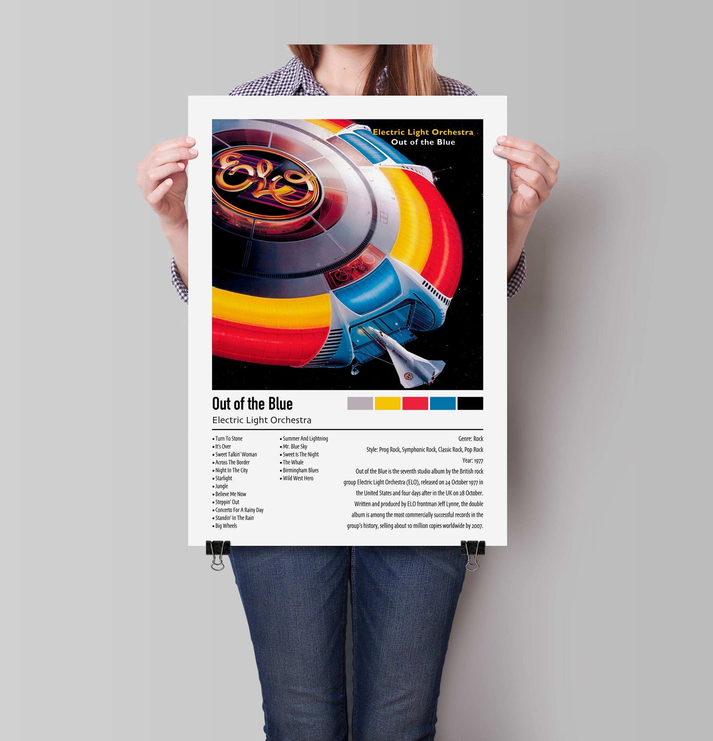 Electric Light Orchestra | Out of the Blue | Custom Album Cover Poster Print
