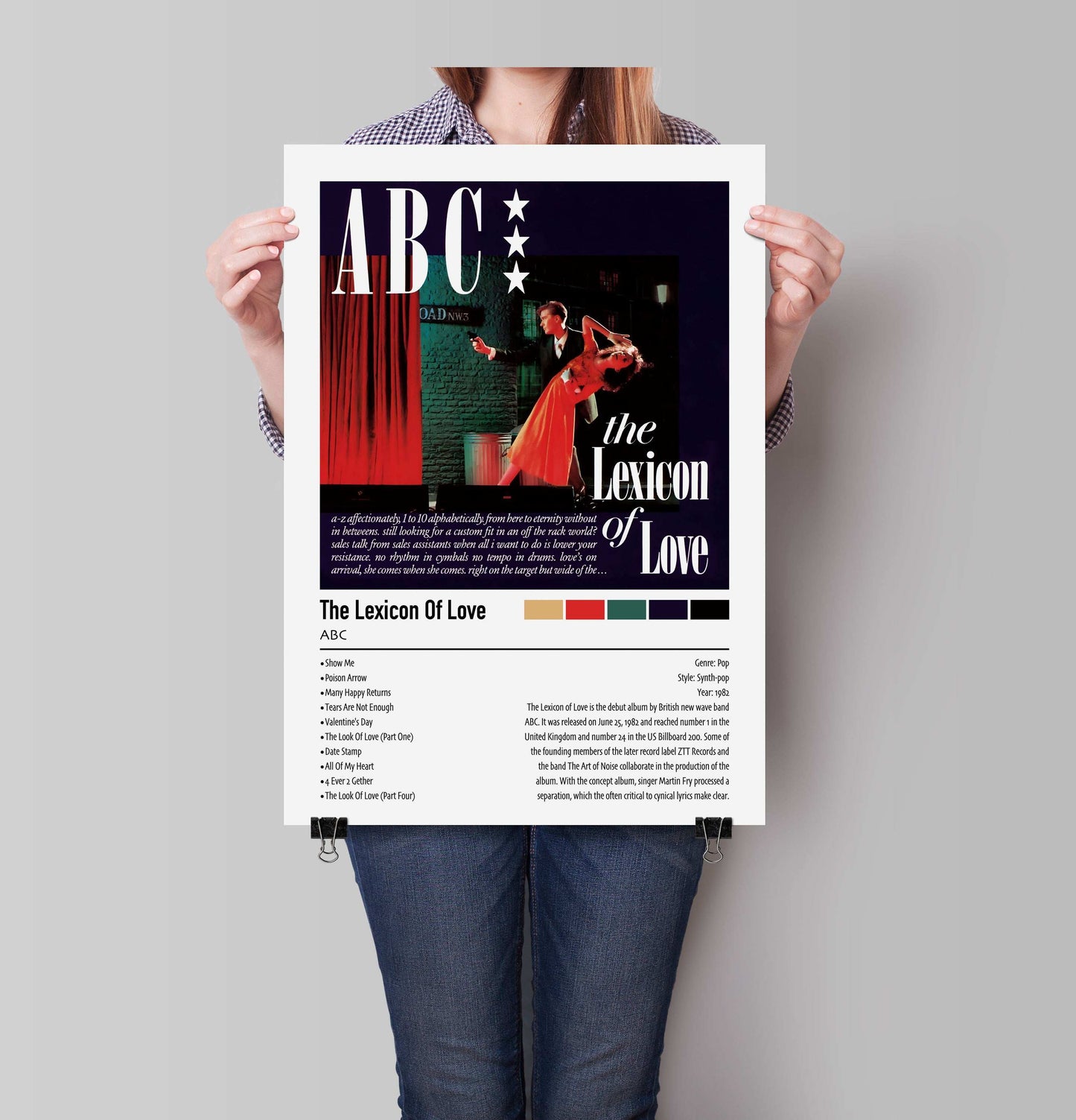 ABC | The Lexicon Of Love | Custom Album Cover Poster Print