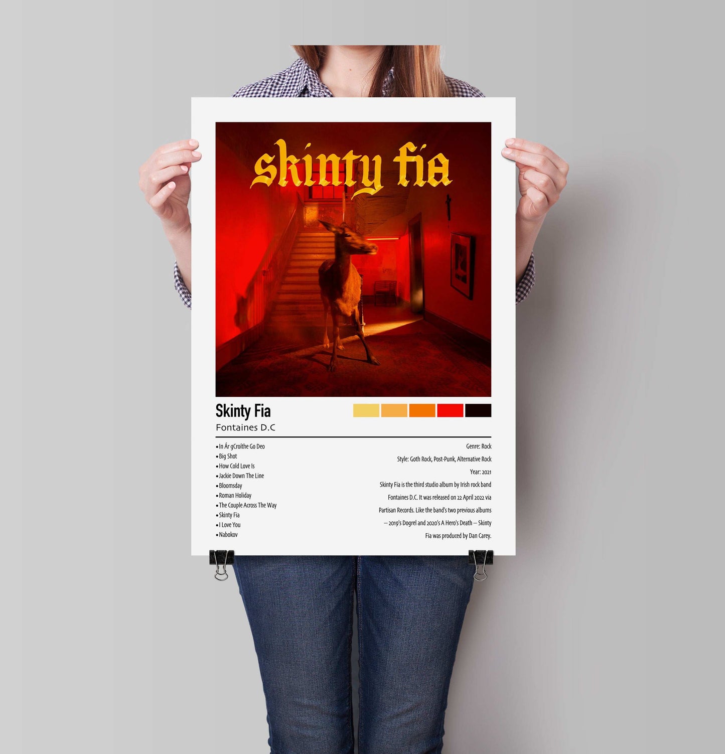 Fontaines D.C. | Skinty Fia | Custom Album Cover Poster Print