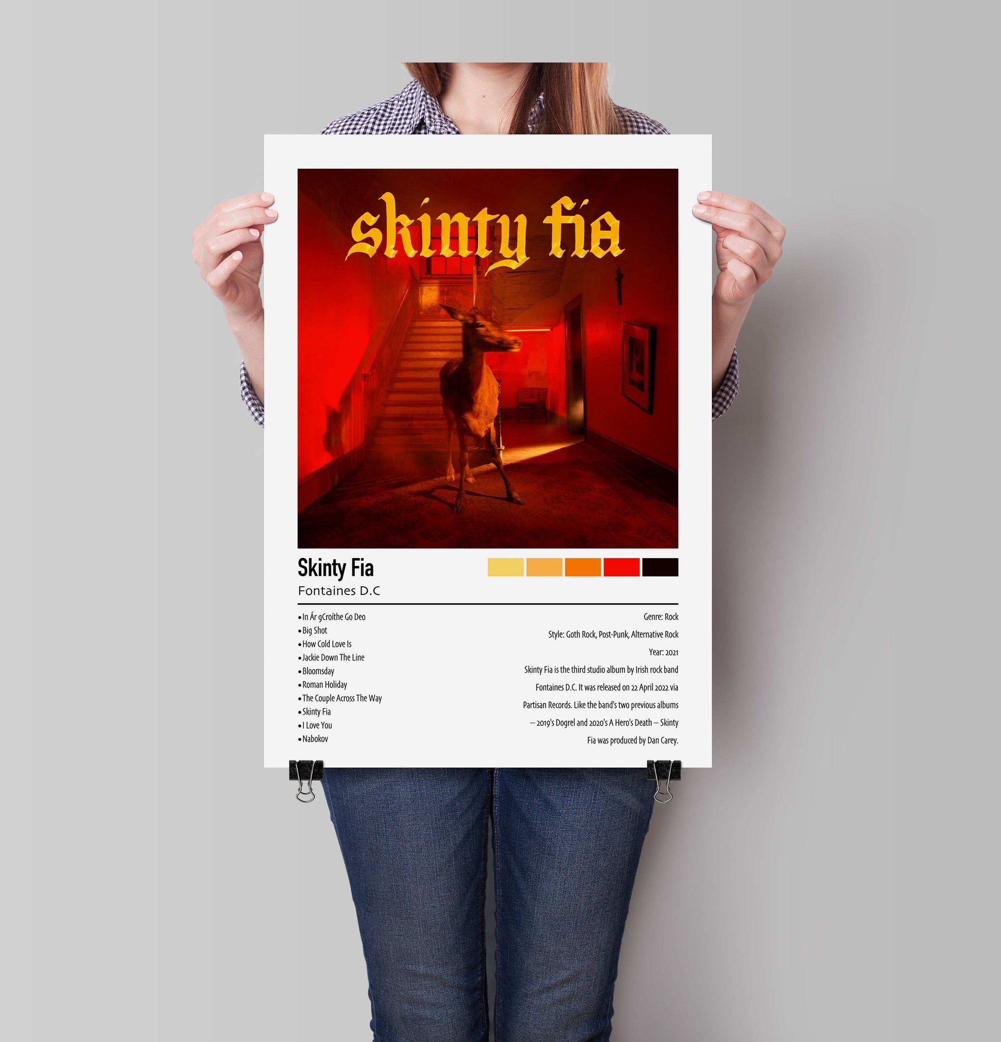 Fontaines D.C. | Skinty Fia | Custom Album Cover Poster Print
