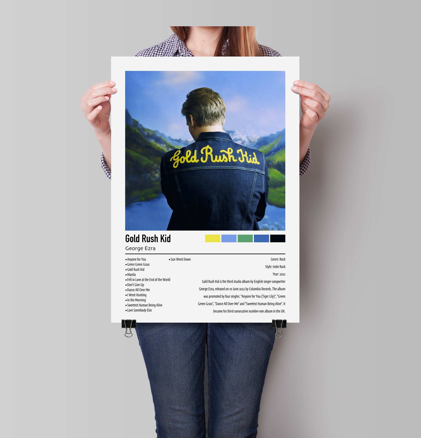 George Ezra | Gold Rush Kid | Custom Album Cover Poster Print