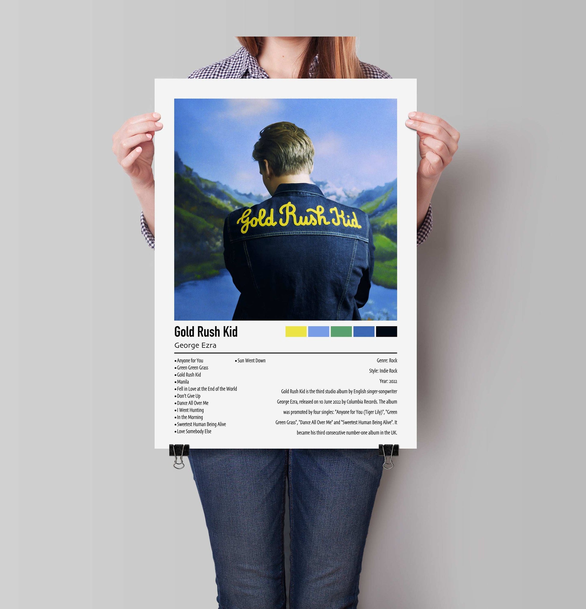 George Ezra | Gold Rush Kid | Custom Album Cover Poster Print