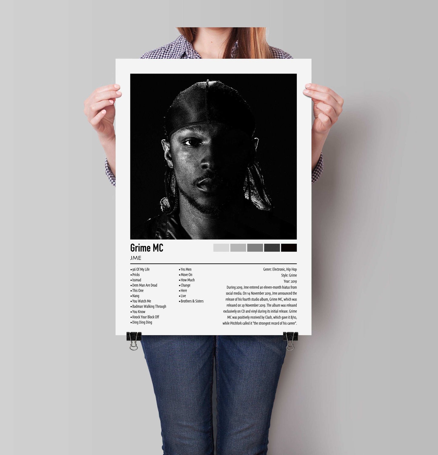 JME | Grime MC | Custom Album Cover Poster Print