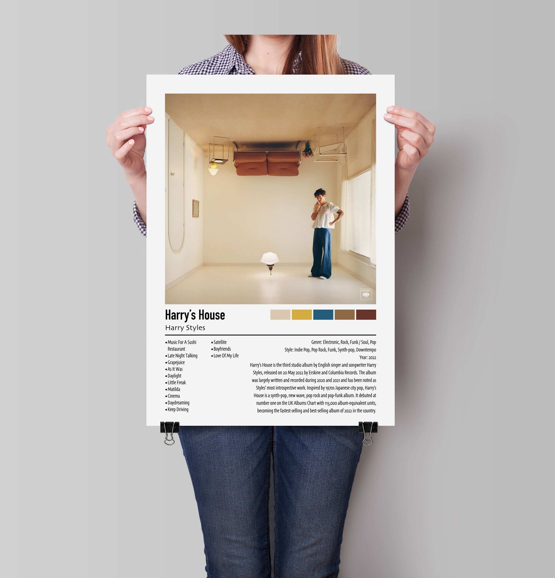 Harry Styles | Harry's House | Custom Album Cover Poster Print