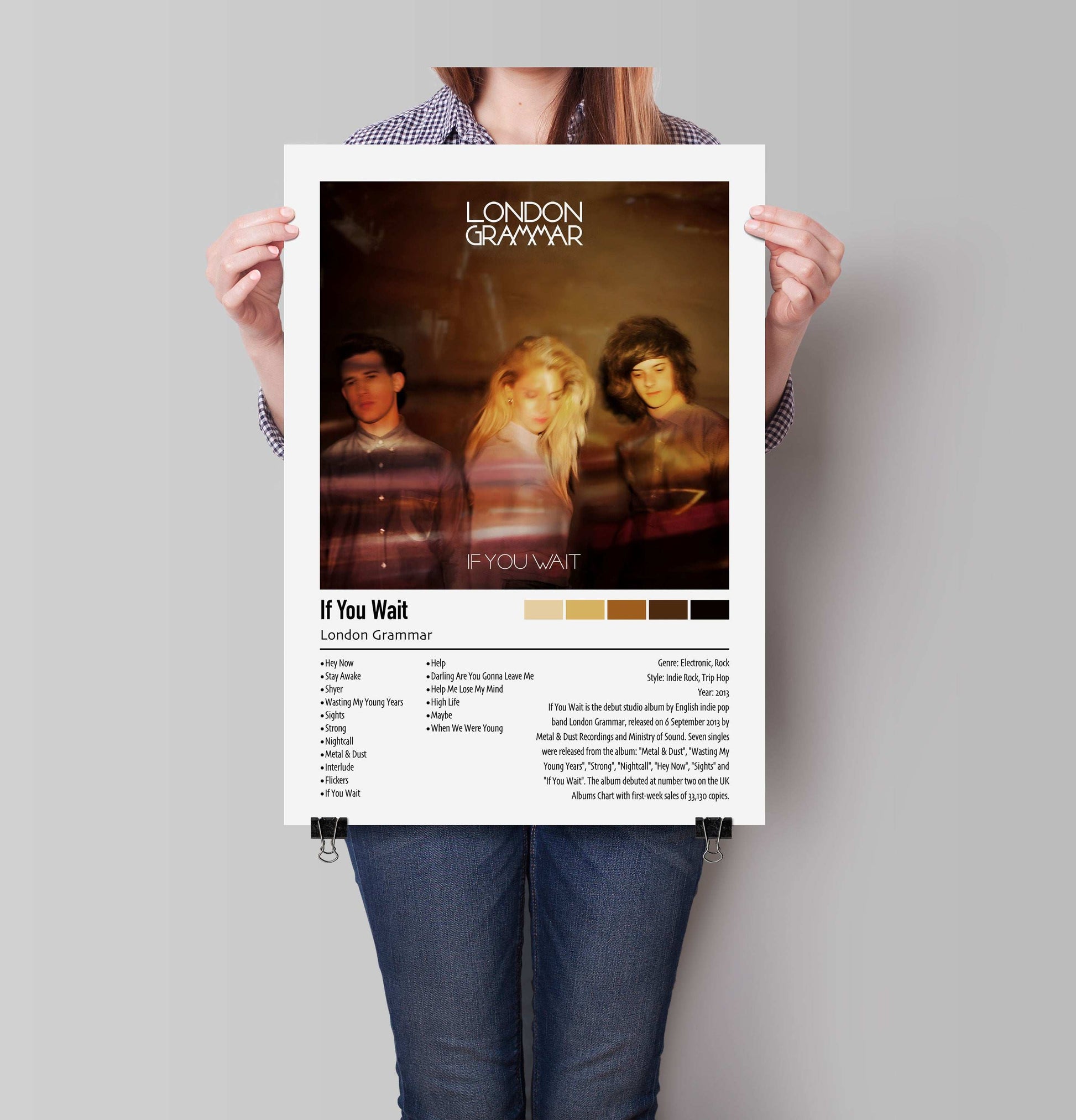 London Grammar | If You Wait | Custom Album Cover Poster Print