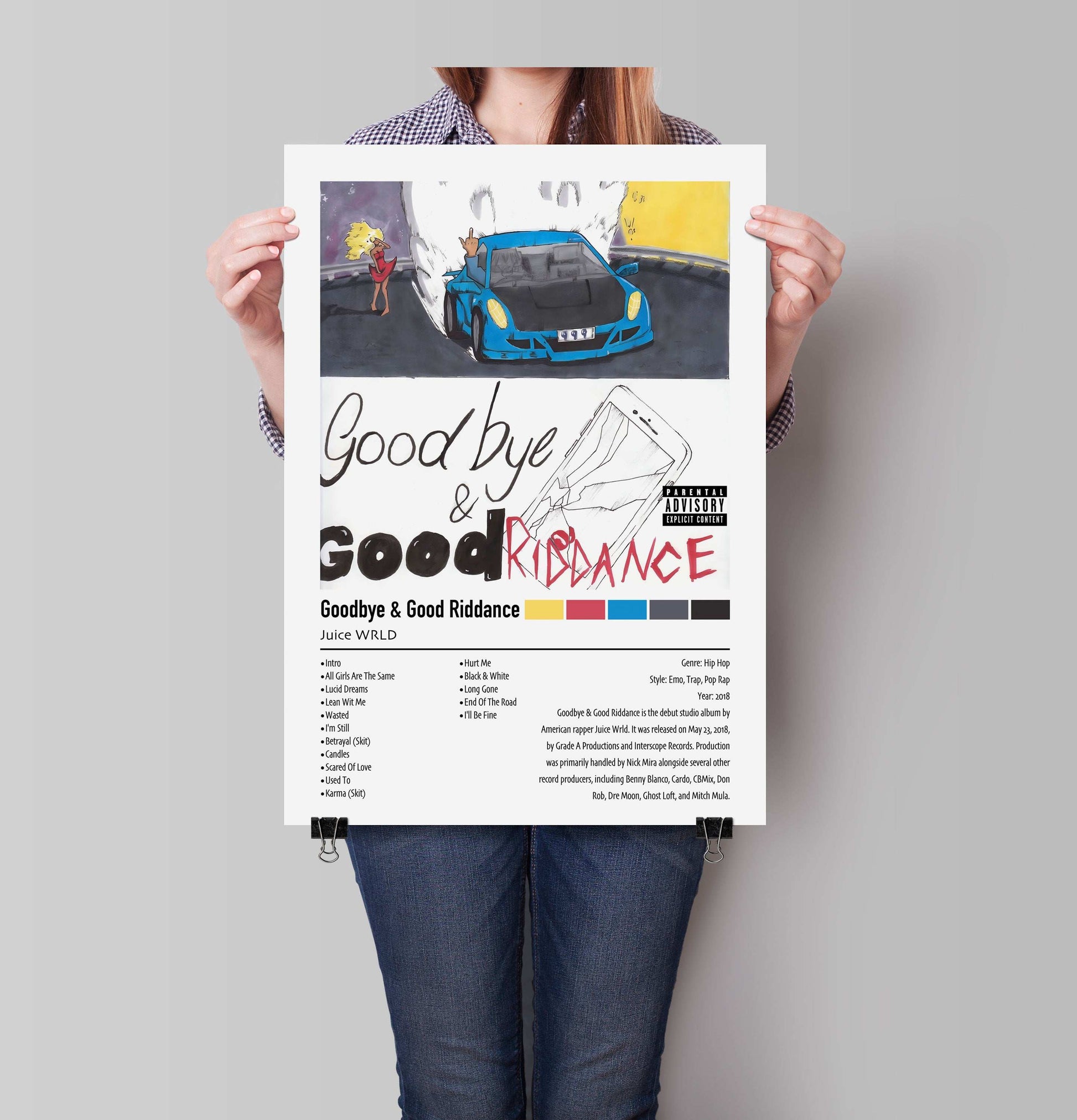 Juice WRLD | Goodbye & Good Riddance | Custom Album Cover Poster Print
