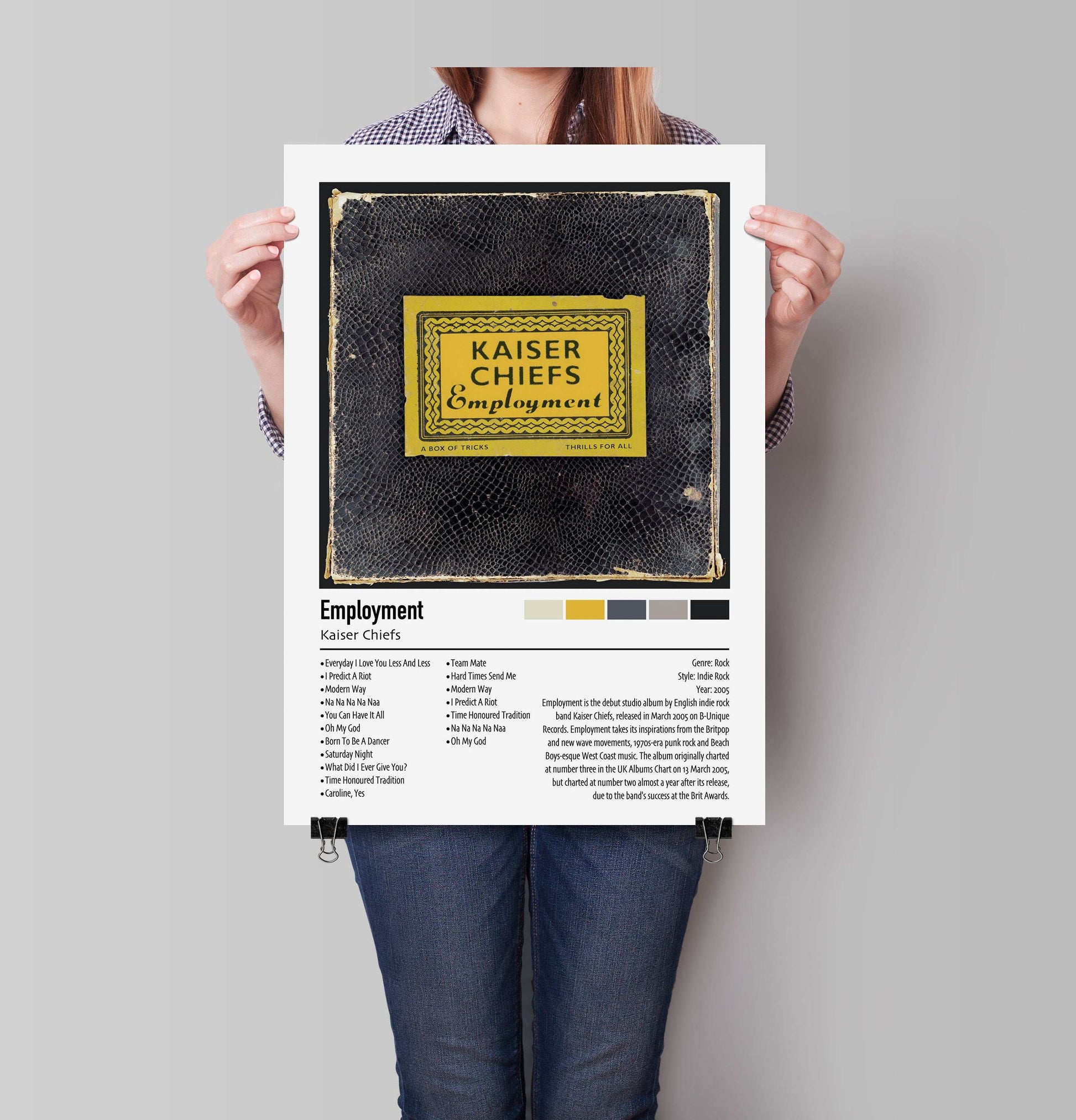 Kaiser Chiefs | Employment | Custom Album Cover Poster Print