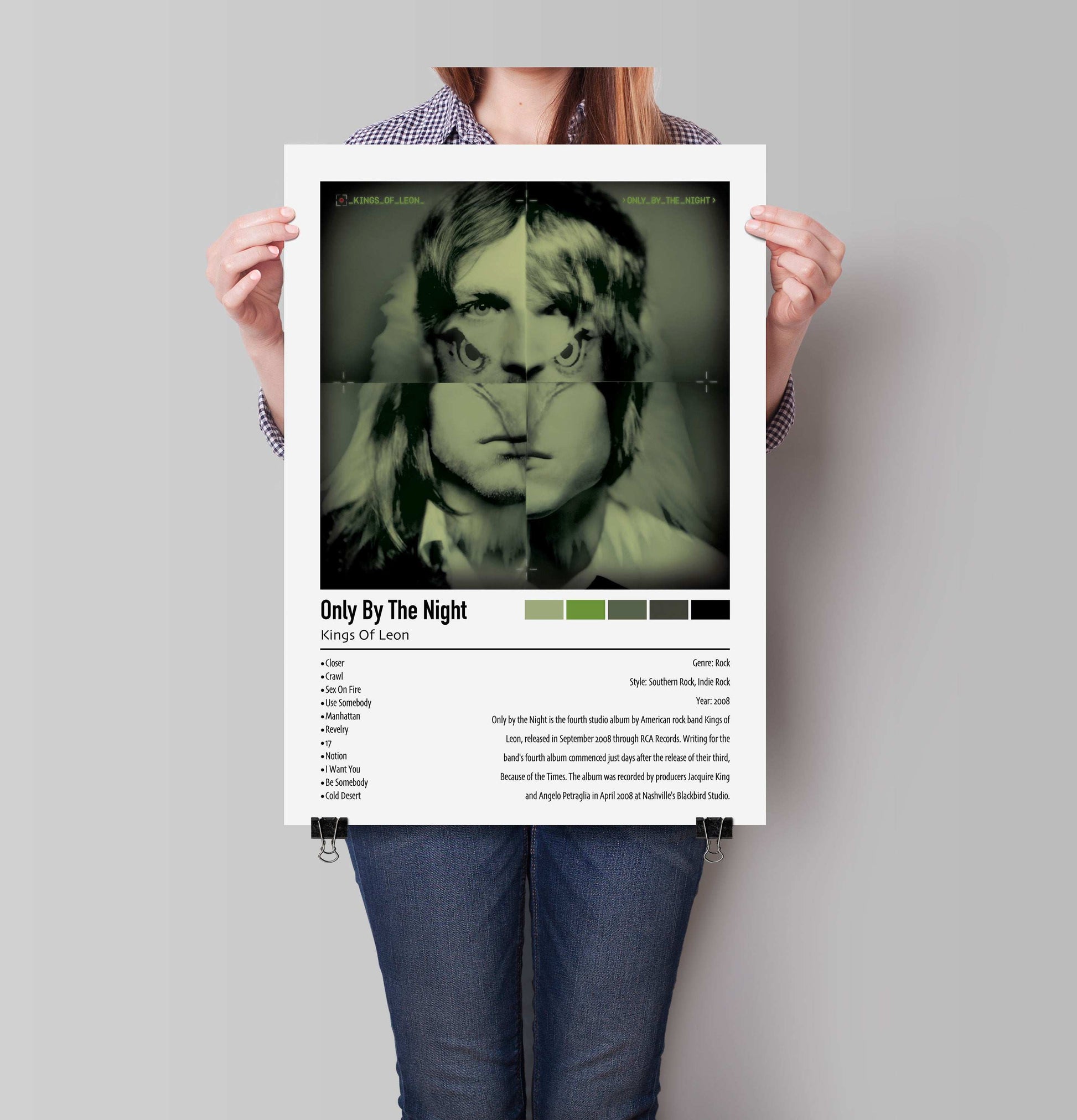 Kings Of Leon | Only By The Night | Custom Album Cover Poster Print