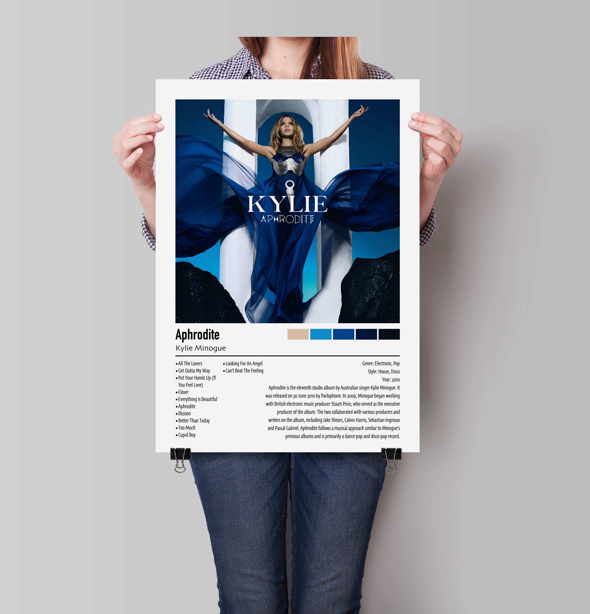 Kylie Minogue | Aphrodite | Custom Album Cover Poster Print