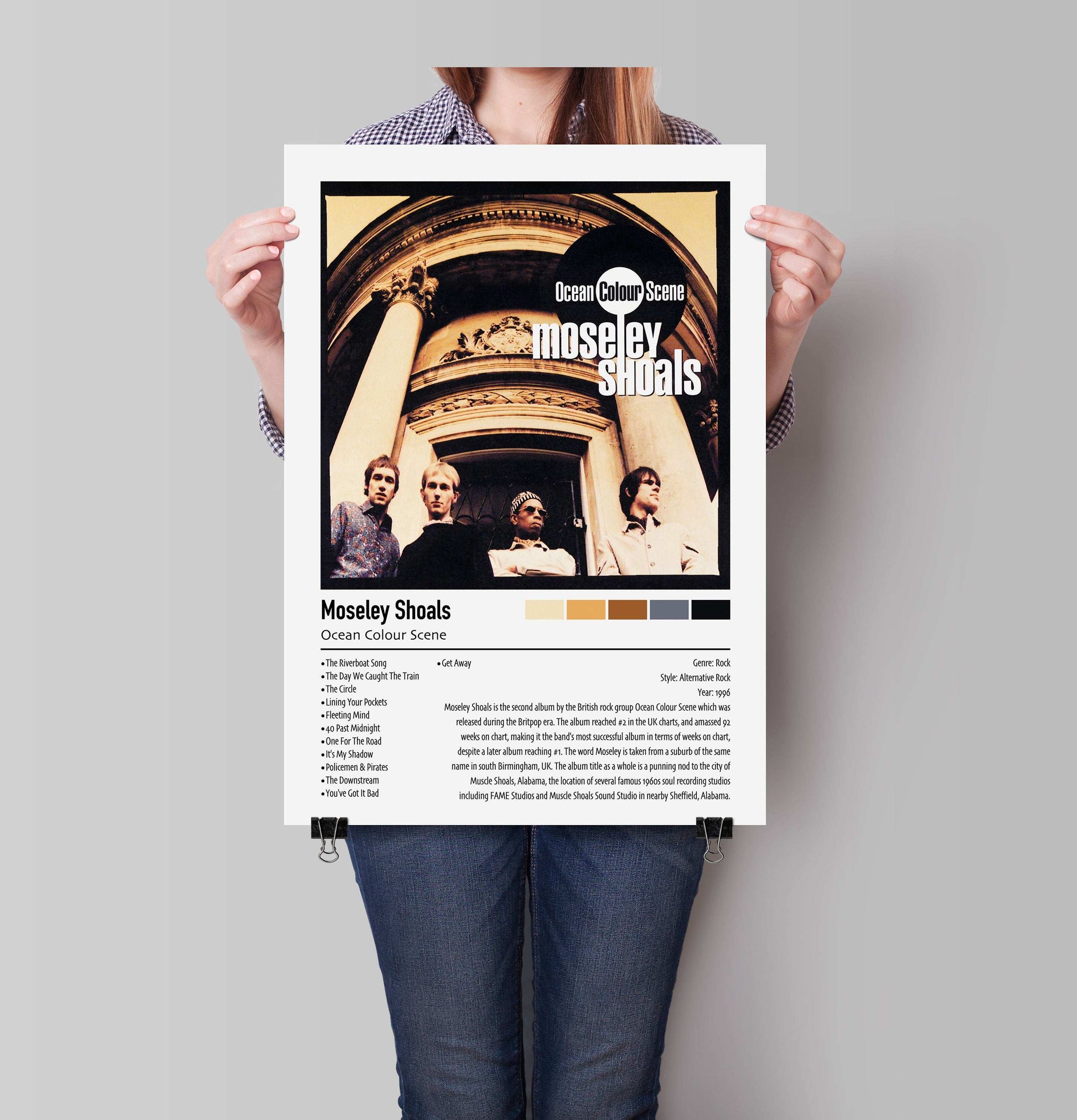 Ocean Colour Scene | Moseley Shoals | Custom Album Cover Poster Print