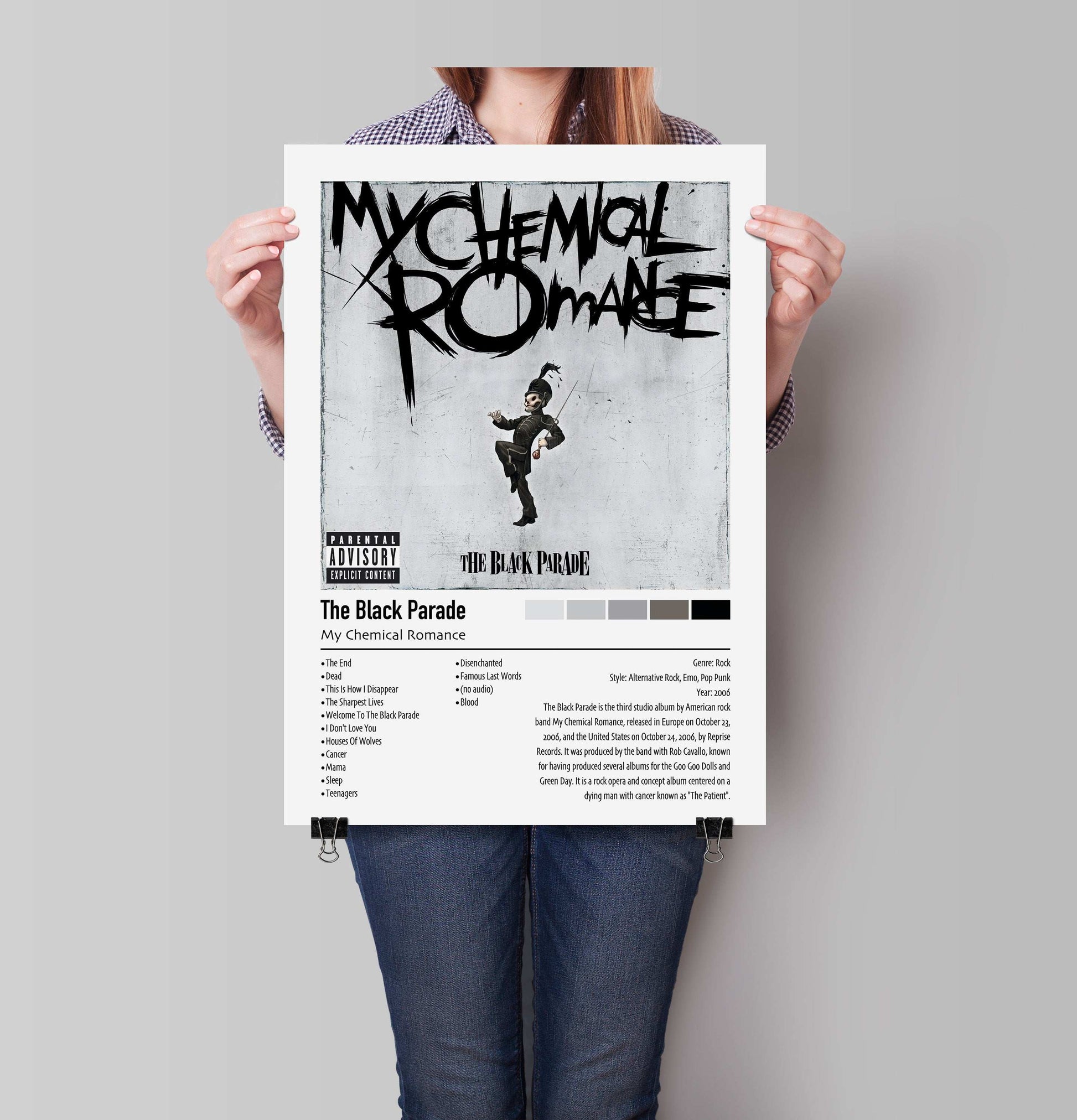 My Chemical Romance | The Black Parade | Custom Album Cover Poster Print