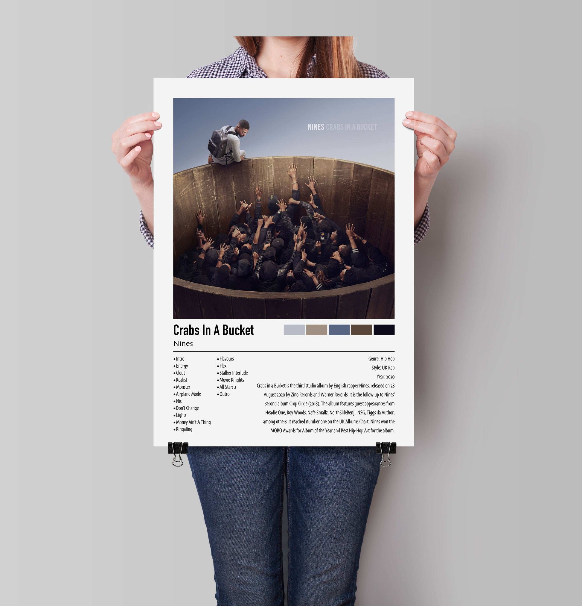 Nines | Crabs In A Bucket | Custom Album Cover Poster Print