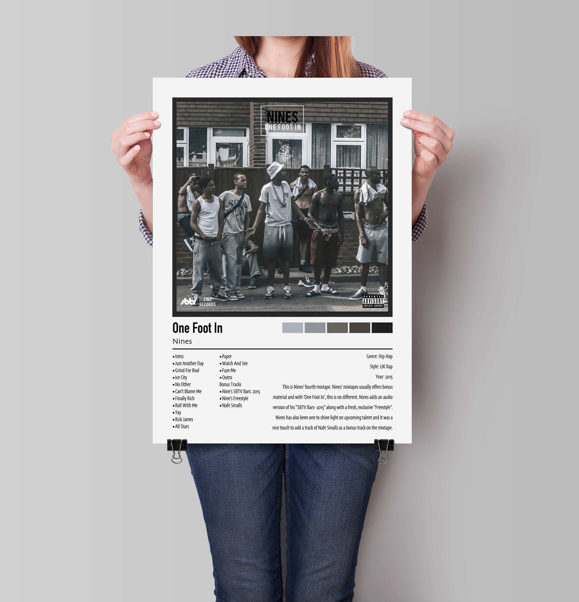 Nines | One Foot In | Custom Album Cover Poster Print