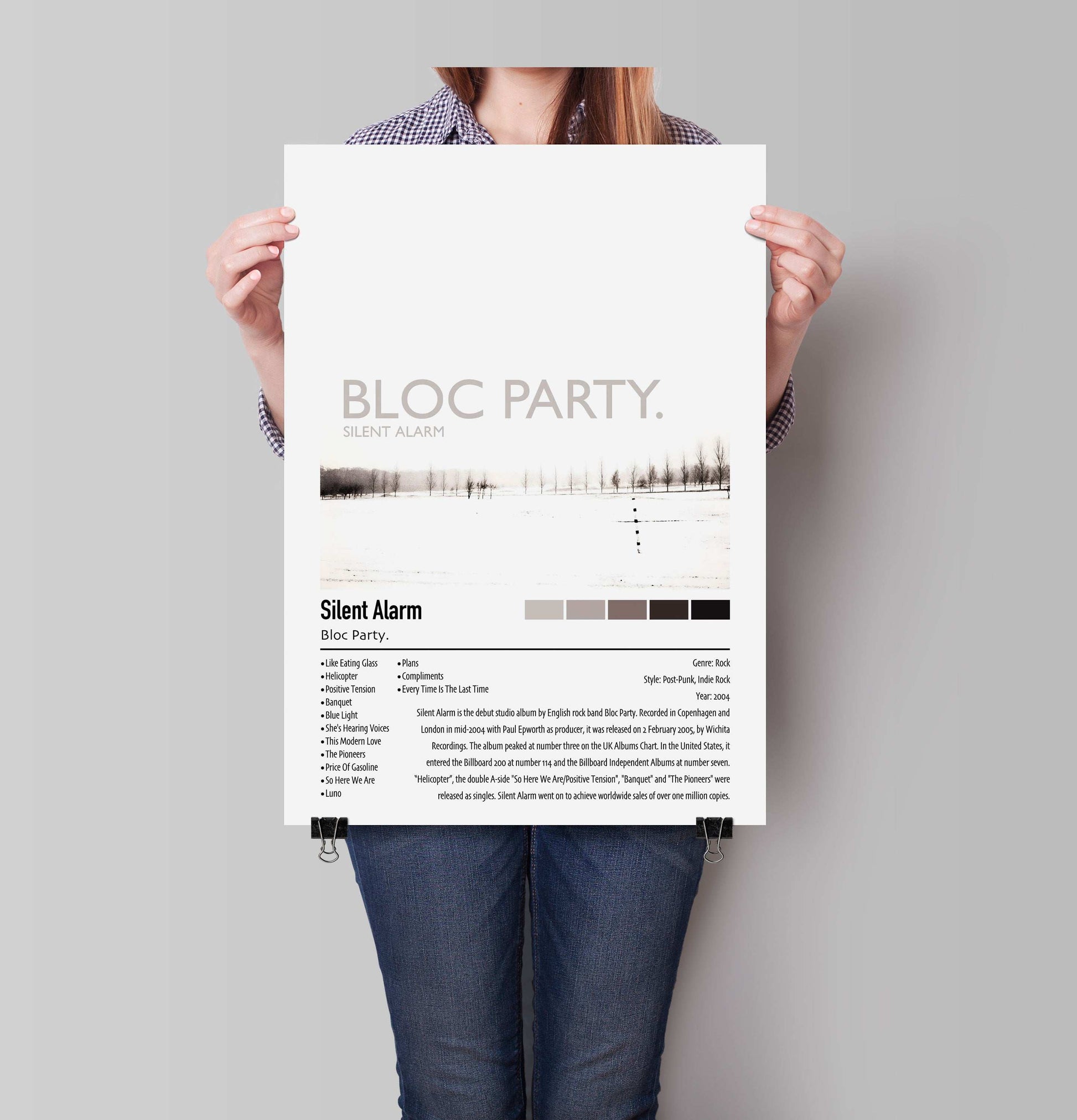 Bloc Party. | Silent Alarm | Custom Album Cover Poster Print