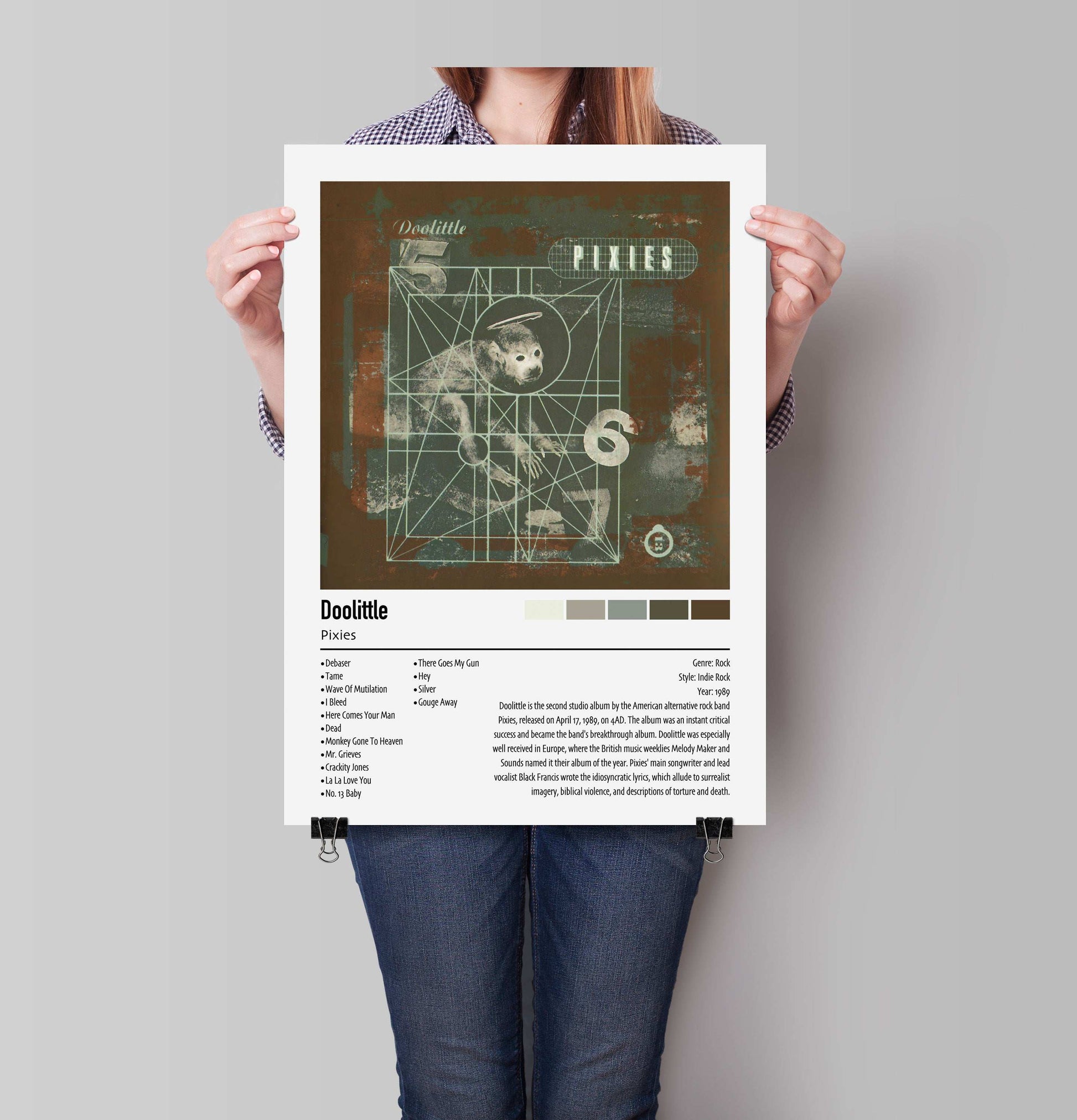 Pixies | Doolittle | Custom Album Cover Poster Print