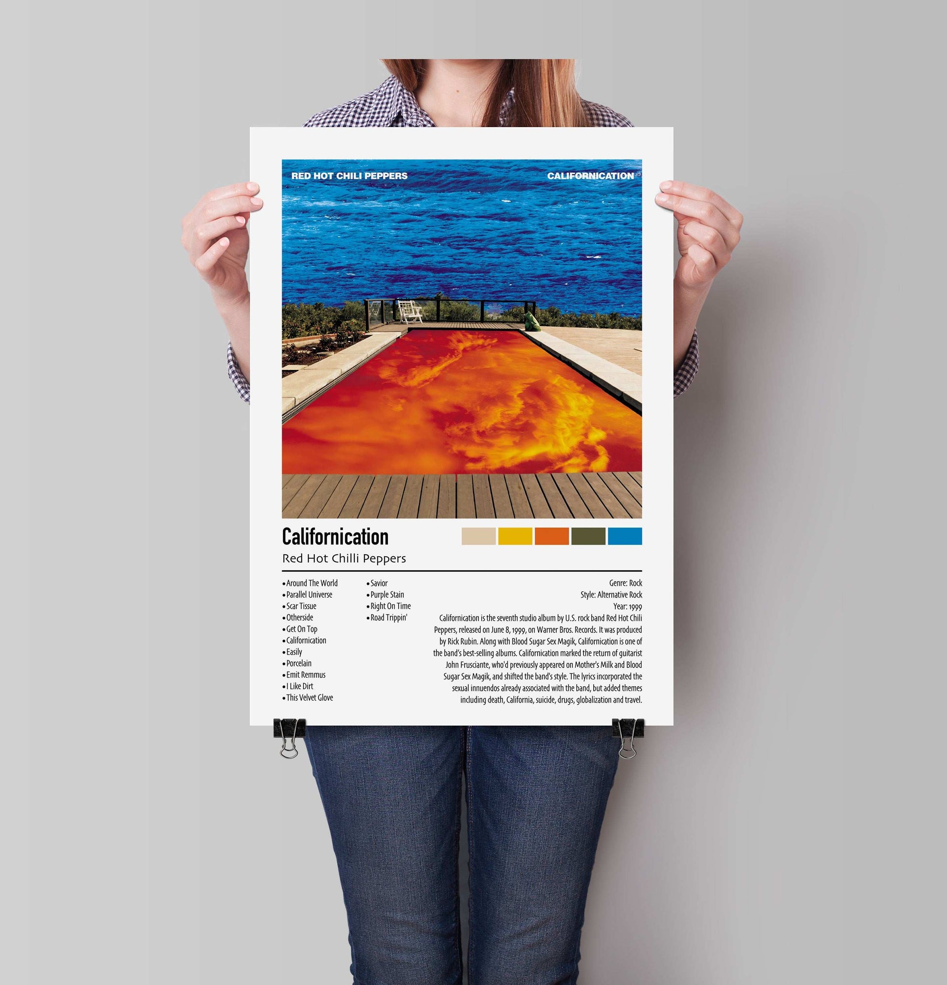 Red Hot Chilli Peppers | Californication | Custom Album Cover Poster Print