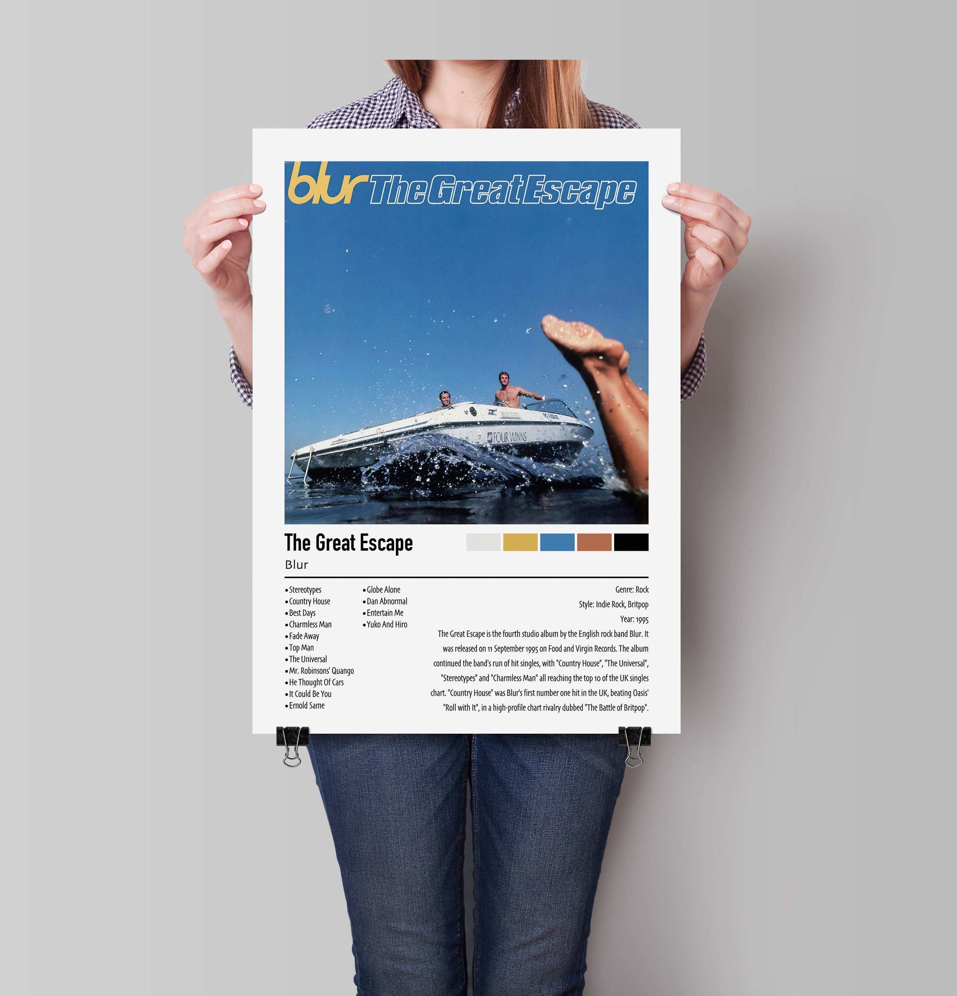 Blur | The Great Escape | Custom Album Cover Poster Print