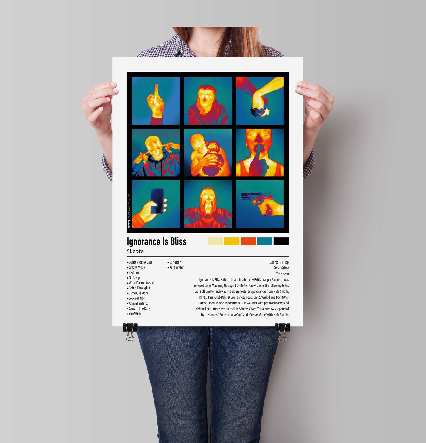 Skepta | Ignorance Is Bliss | Custom Album Cover Poster Print