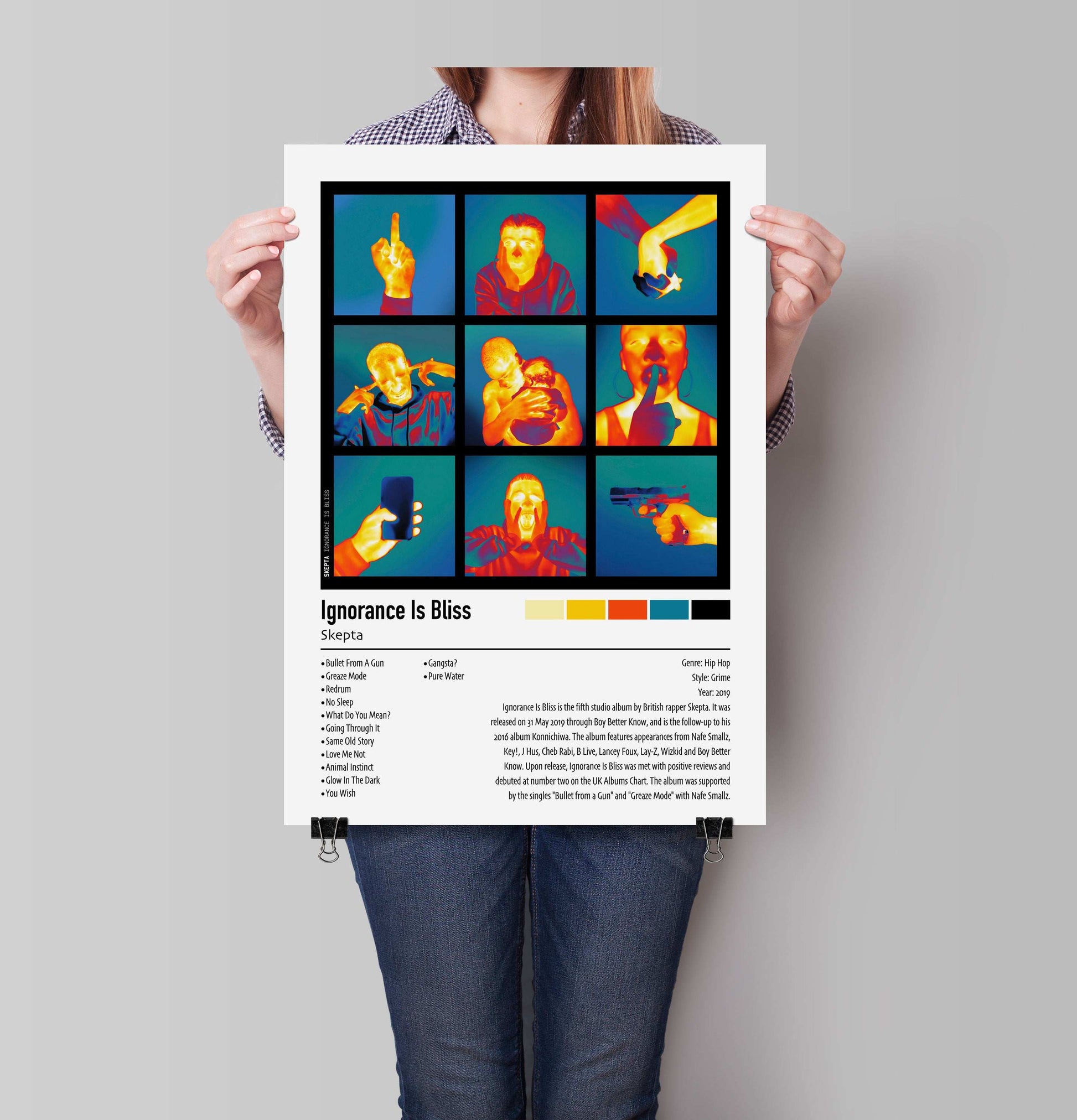Skepta | Ignorance Is Bliss | Custom Album Cover Poster Print