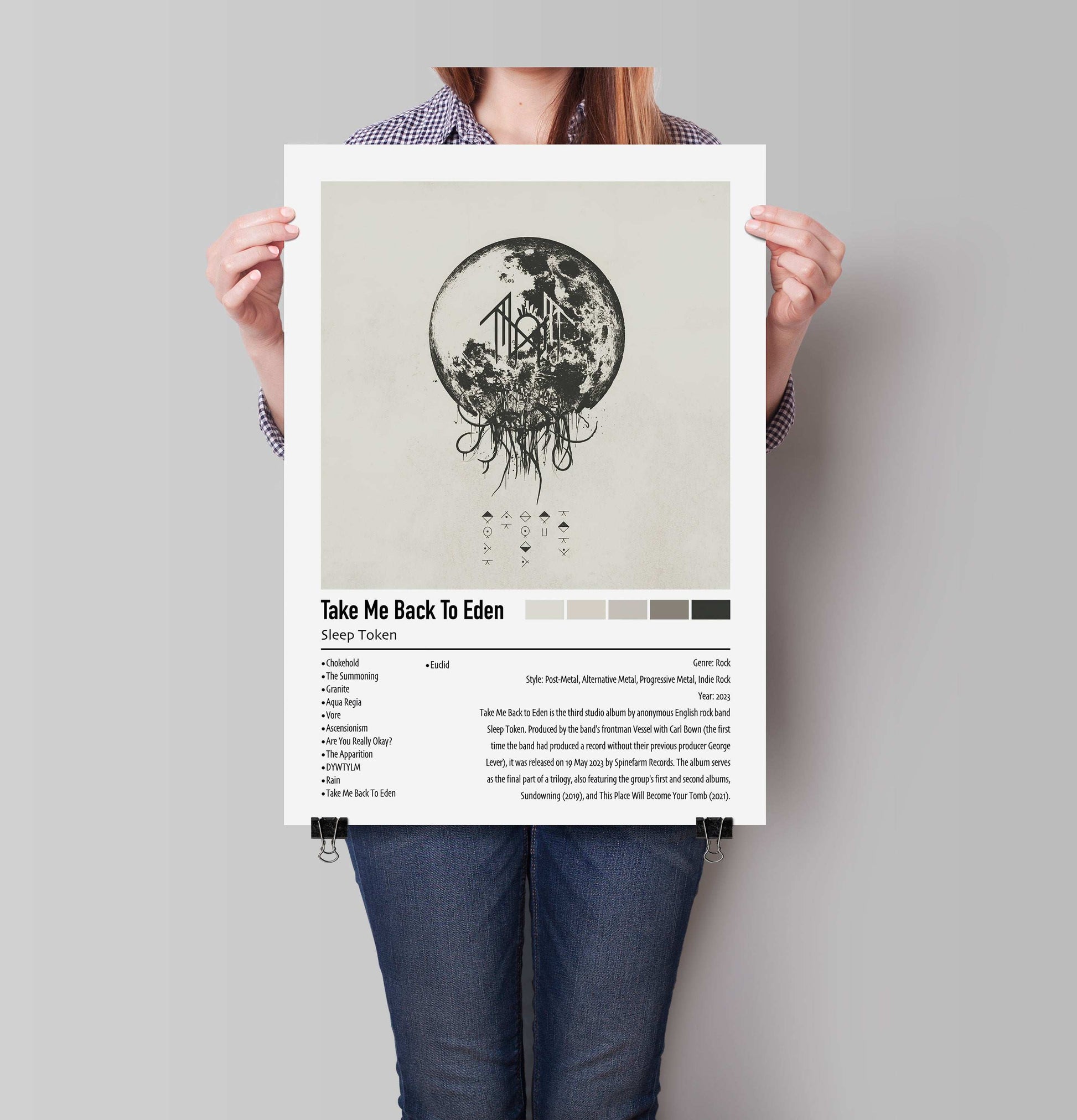 Sleep Token | Take Me Back To Eden | Custom Album Cover Poster Print