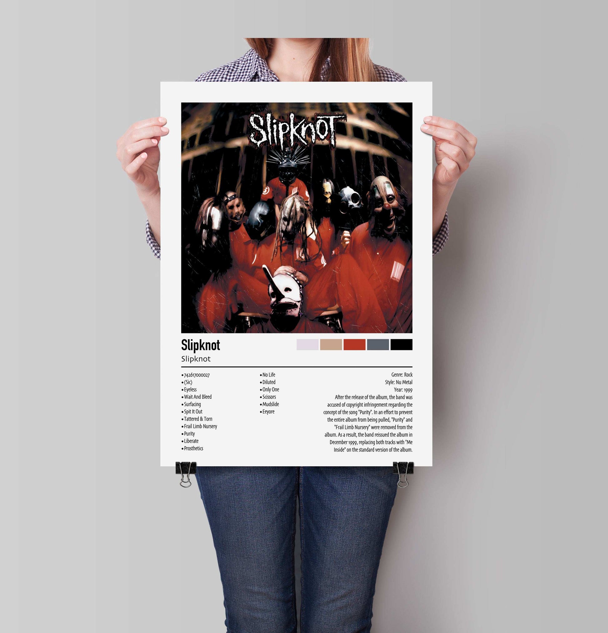 Slipknot | Slipknot | Custom Album Cover Poster Print