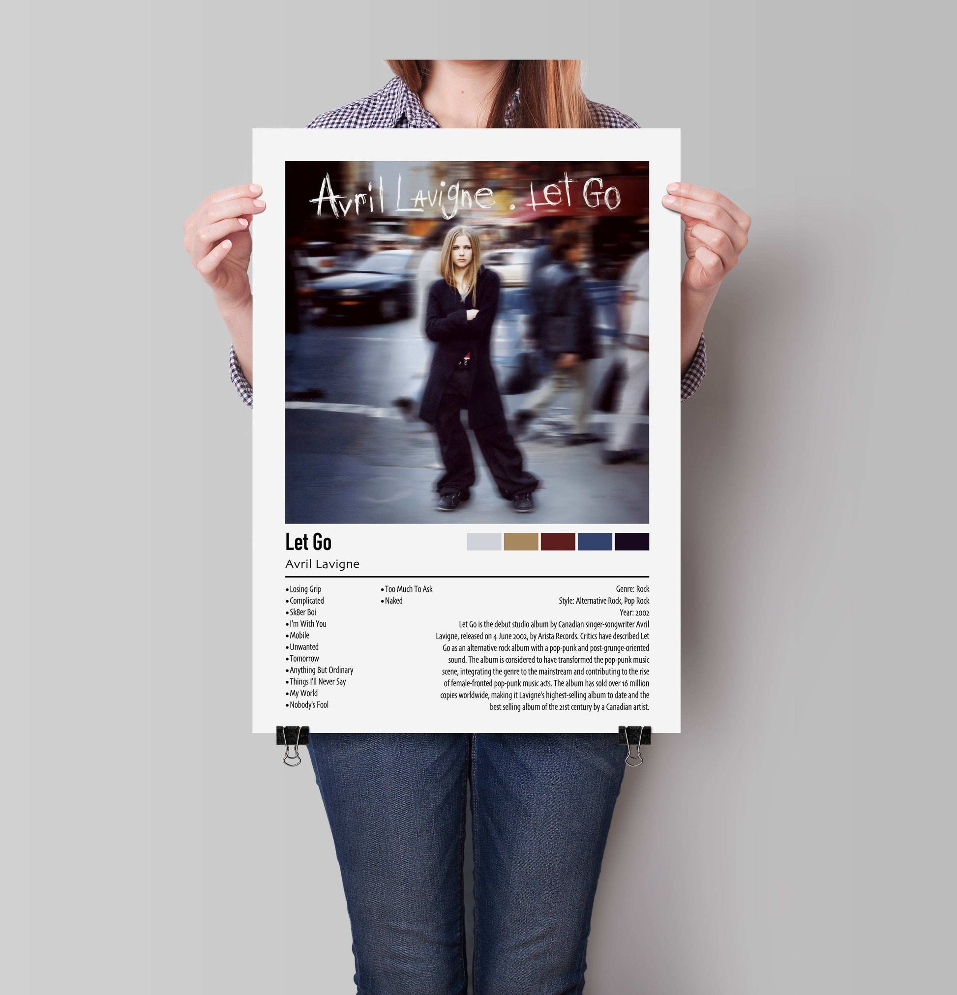 Avril Lavigne | Let Go | Custom Album Cover Poster Print