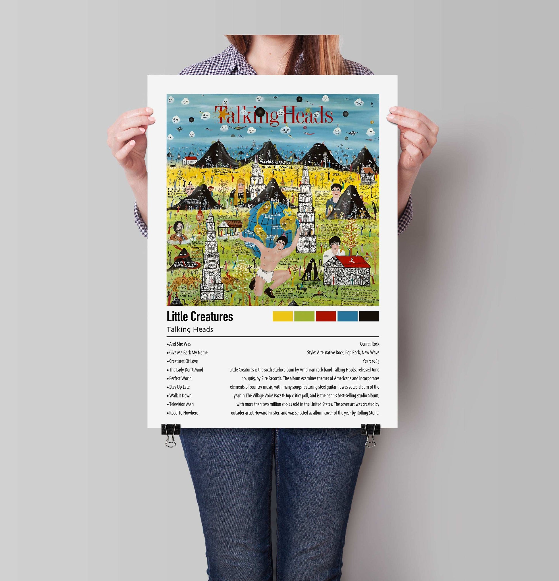Talking Heads | Little Creatures | Custom Album Cover Poster Print