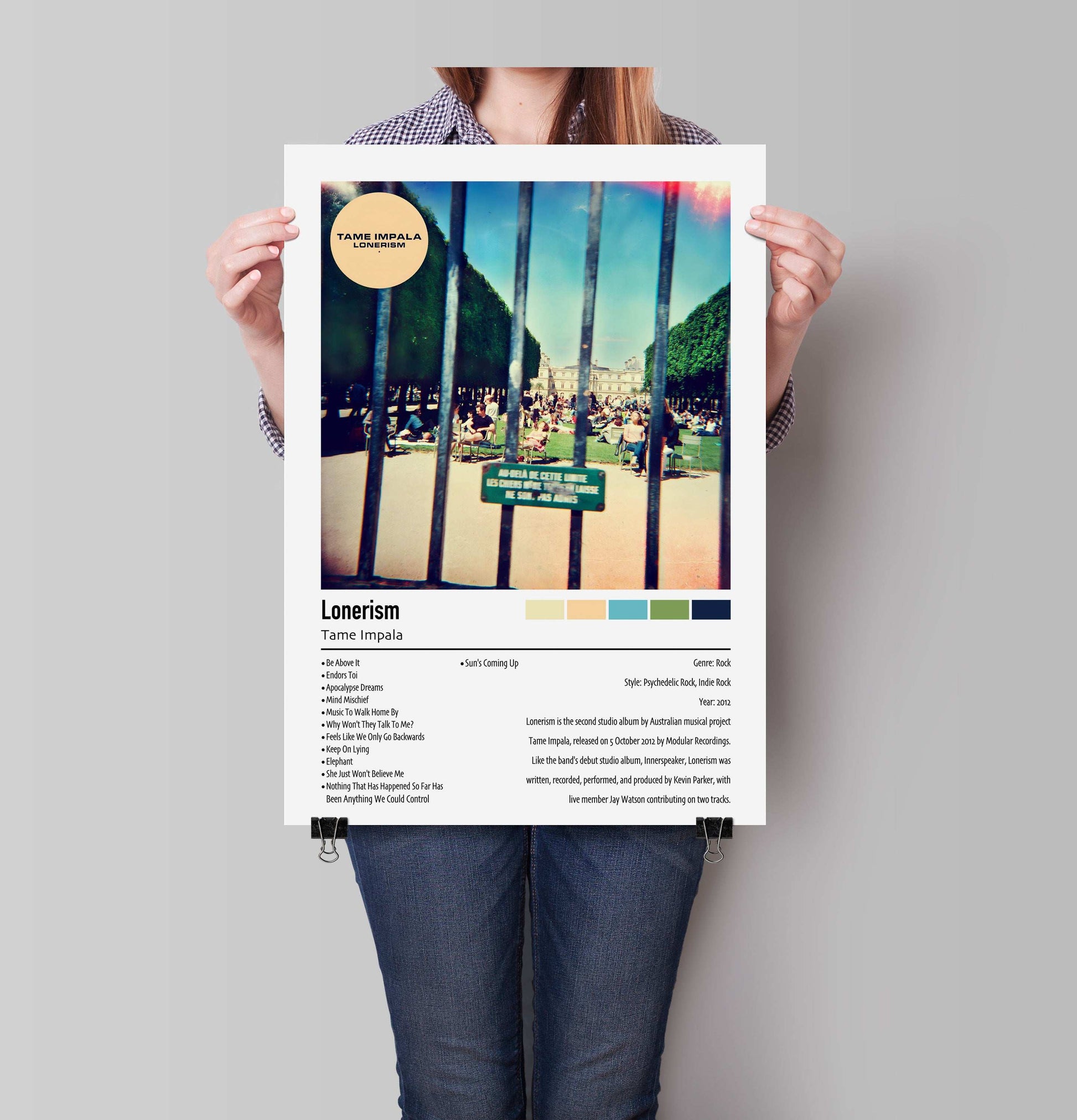 Tame Impala | Lonerism | Custom Album Cover Poster Print