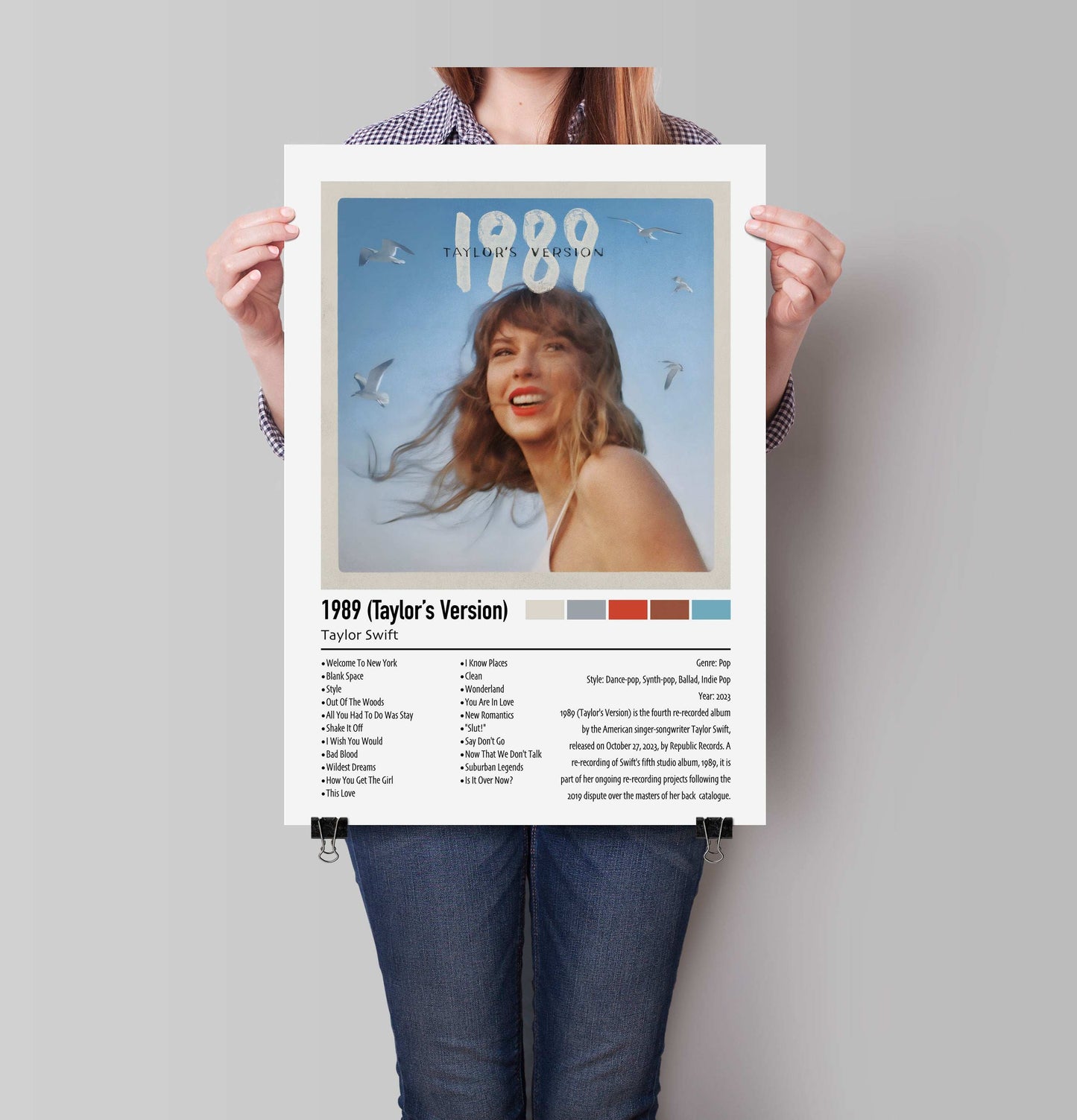 Taylor Swift | 1989 (Taylor's Version) | Custom Album Cover Poster Print