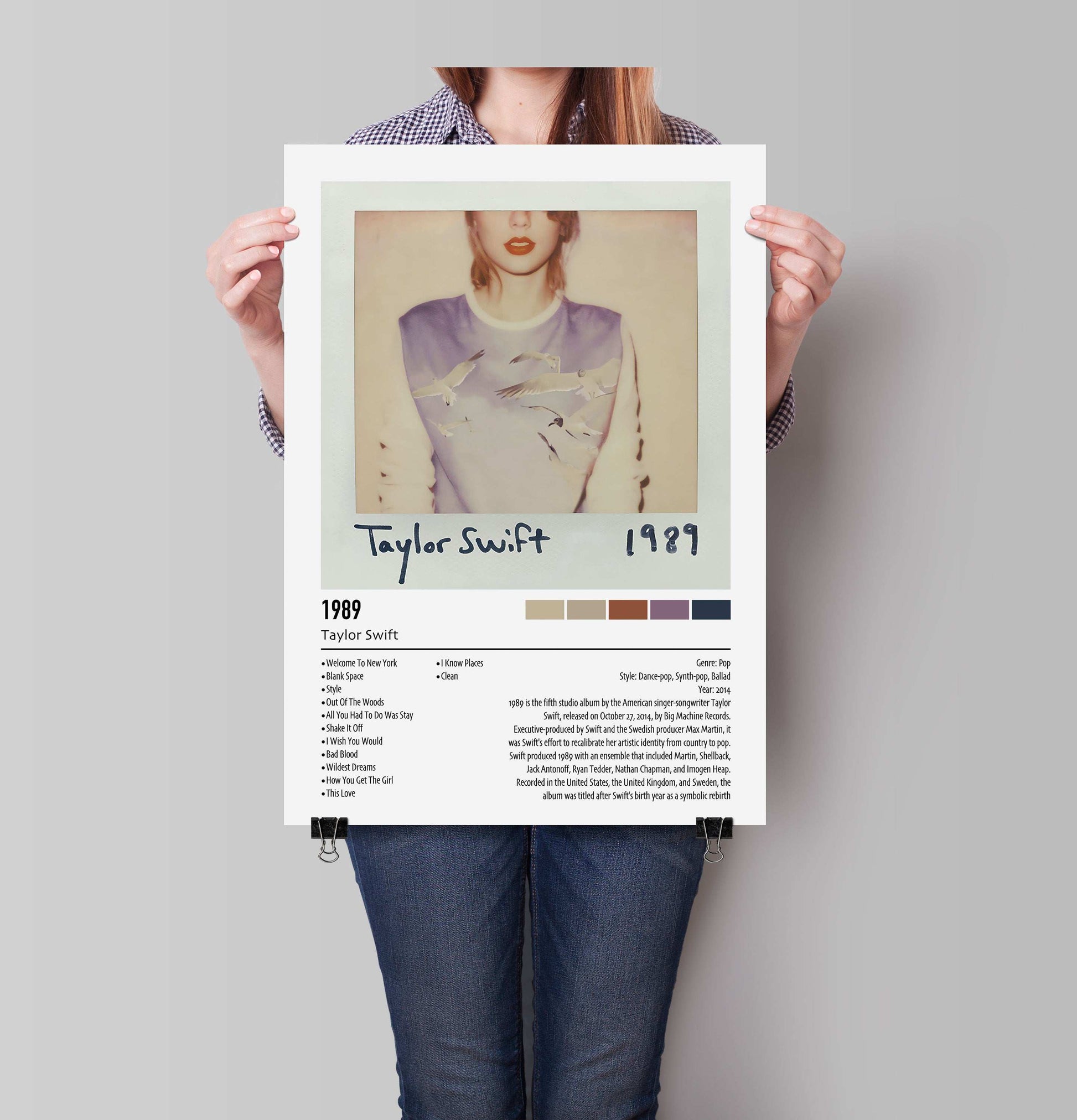 Taylor Swift | 1989 | Custom Album Cover Poster Print