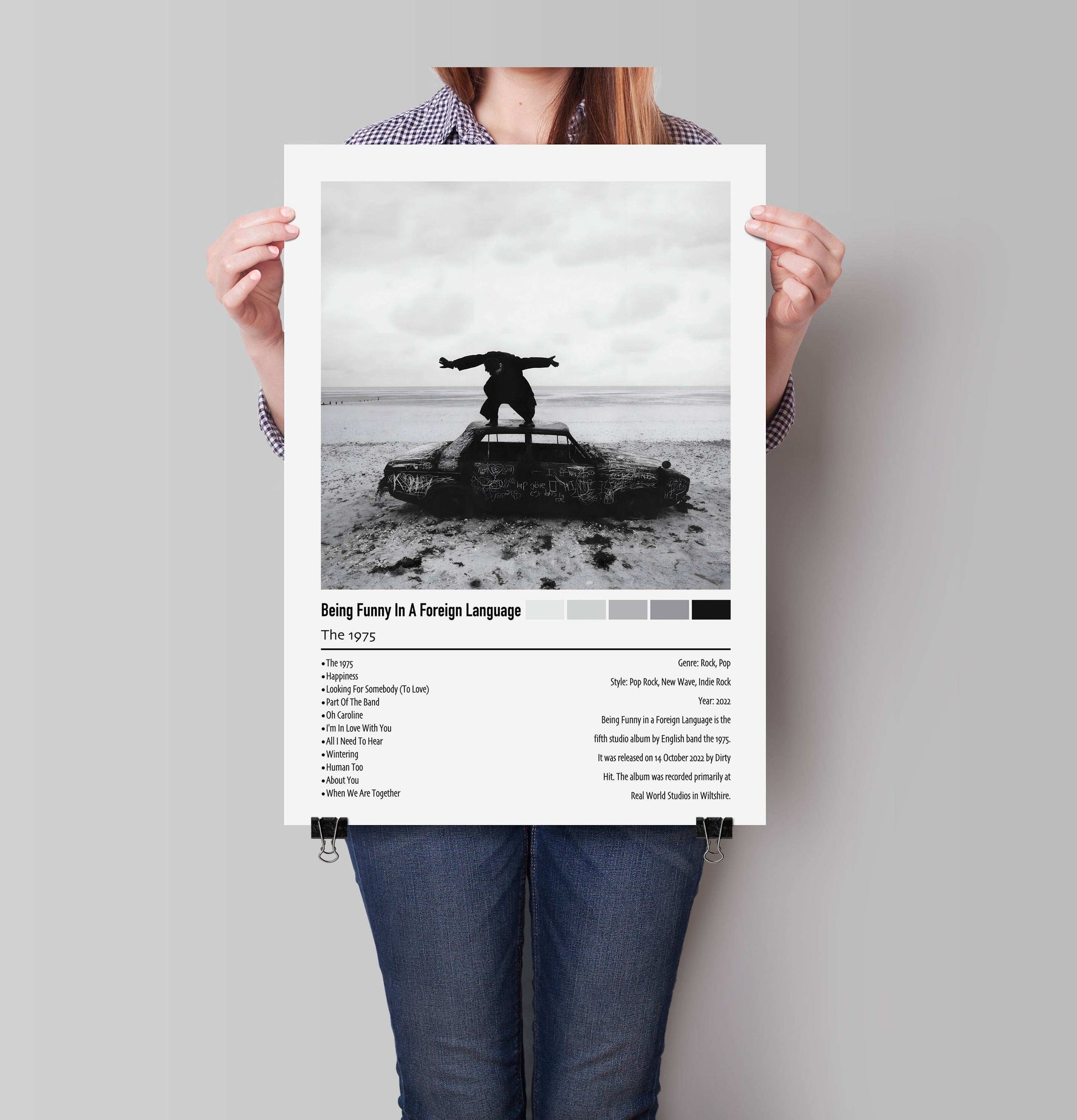 The 1975 | Being Funny In A Foreign Language | Custom Album Cover Poster Print