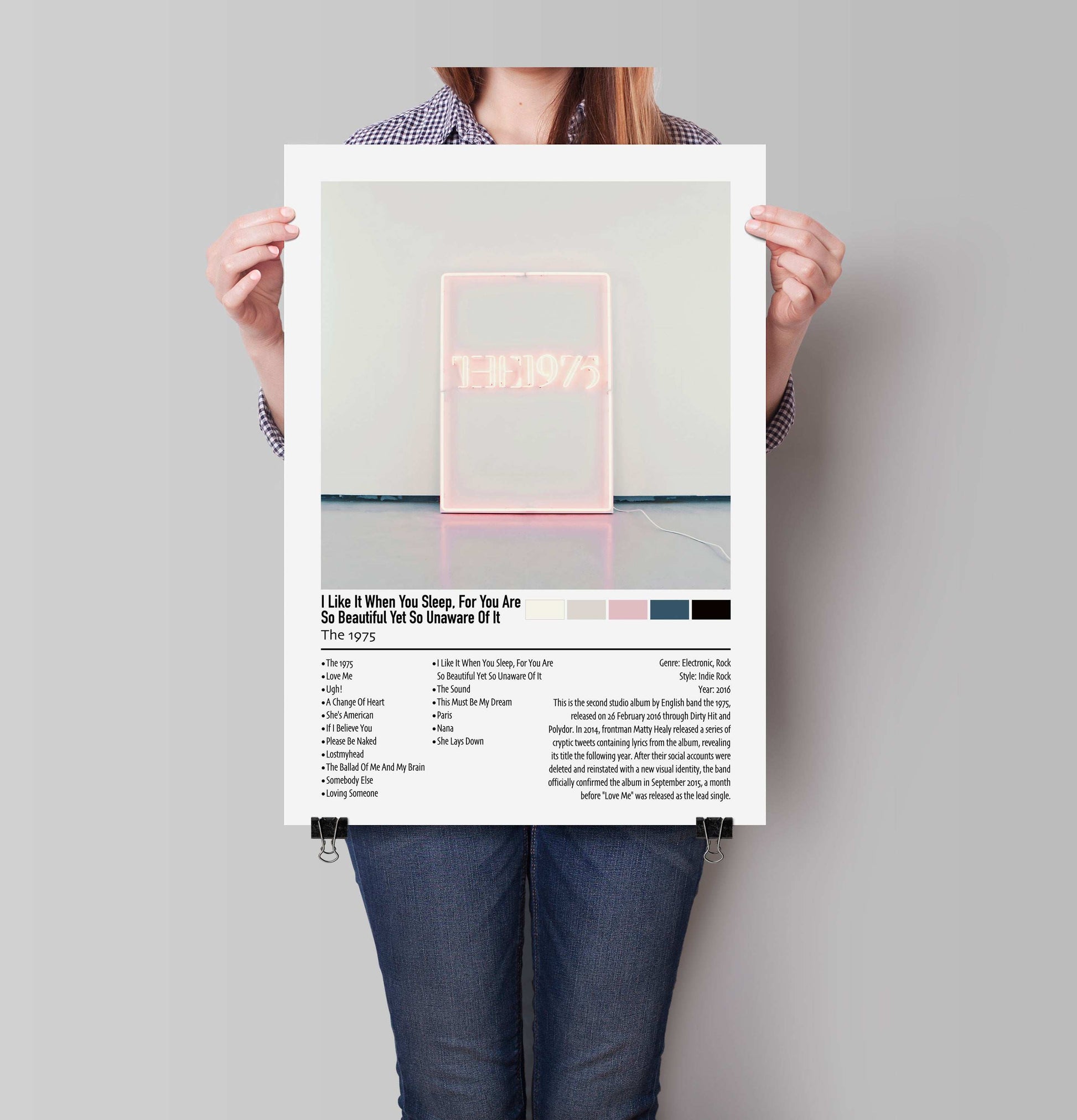 The 1975 | I Like It When You Sleep, For You Are So Beautiful Yet So Unaware Of It | Custom Album Cover Poster Print