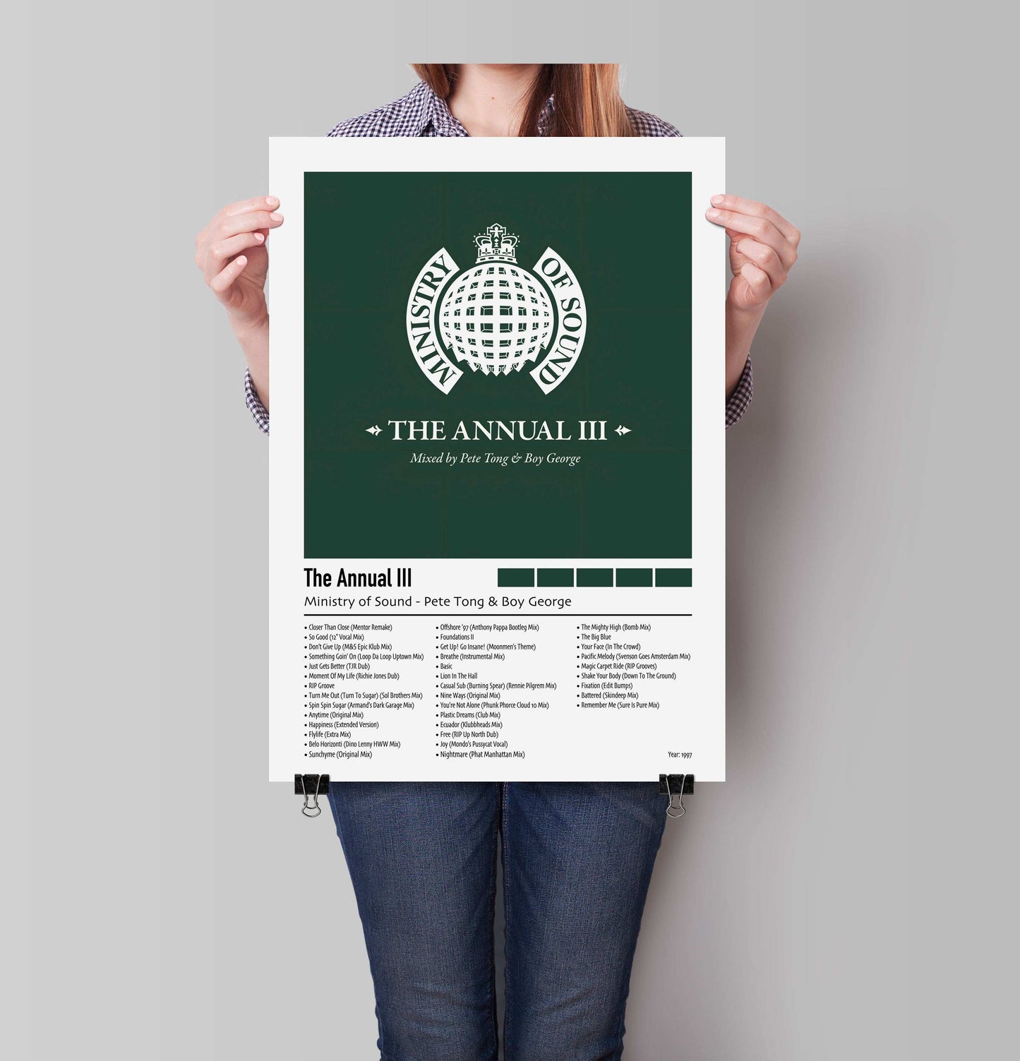 Ministry of Sound - Pete Tong & Boy George The Annual III | Custom Album Cover Poster Print