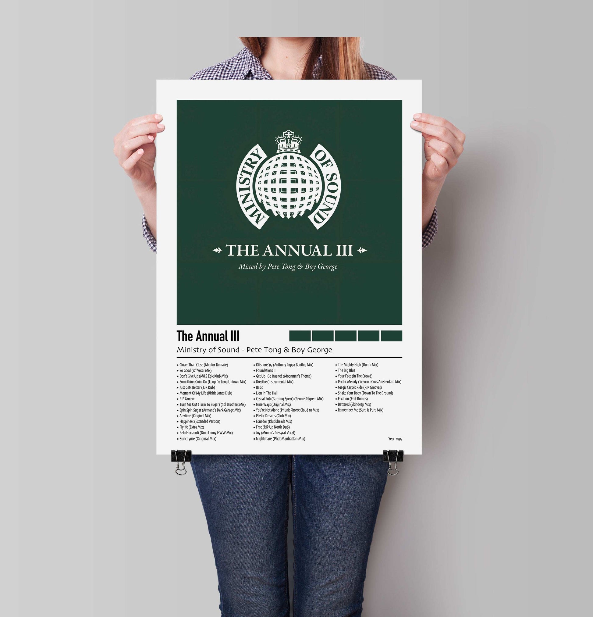 Ministry of Sound - Pete Tong & Boy George The Annual III | Custom Album Cover Poster Print