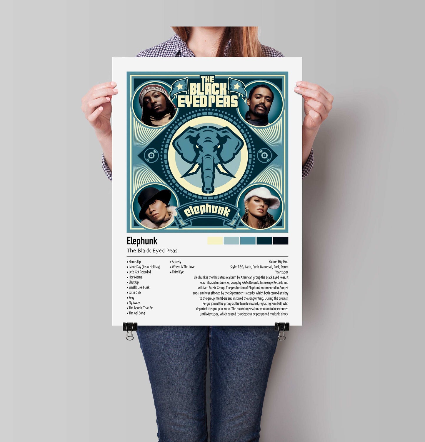 The Black Eyed Peas | Elephunk | Custom Album Cover Poster Print