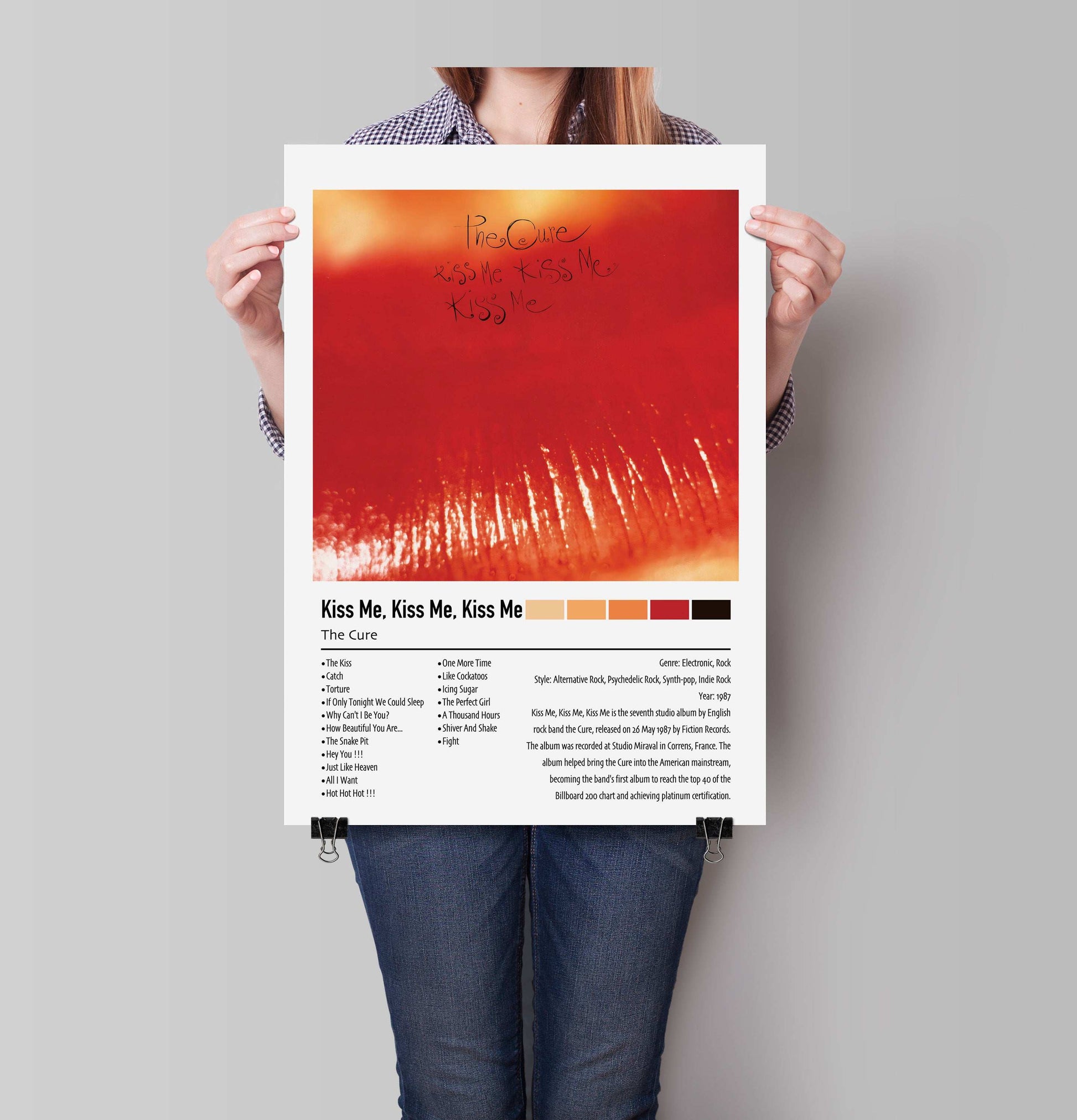 The Cure | Kiss Me, Kiss Me, Kiss Me | Custom Album Cover Poster Print