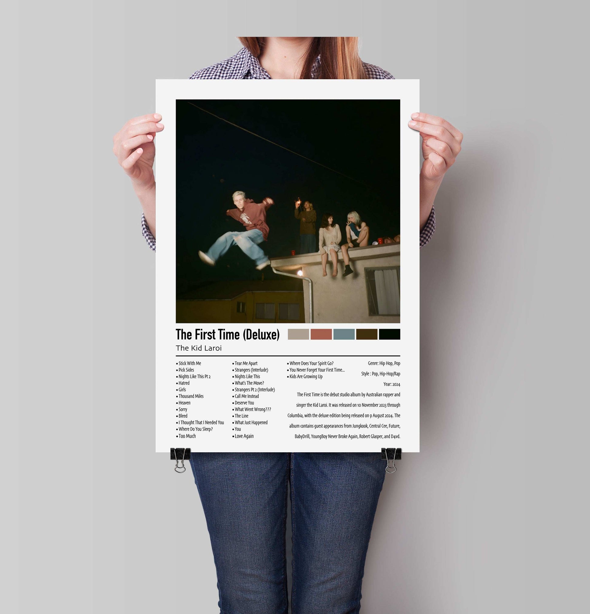 The Kid Laroi | The First Time (Deluxe) | Custom Album Cover Poster Print