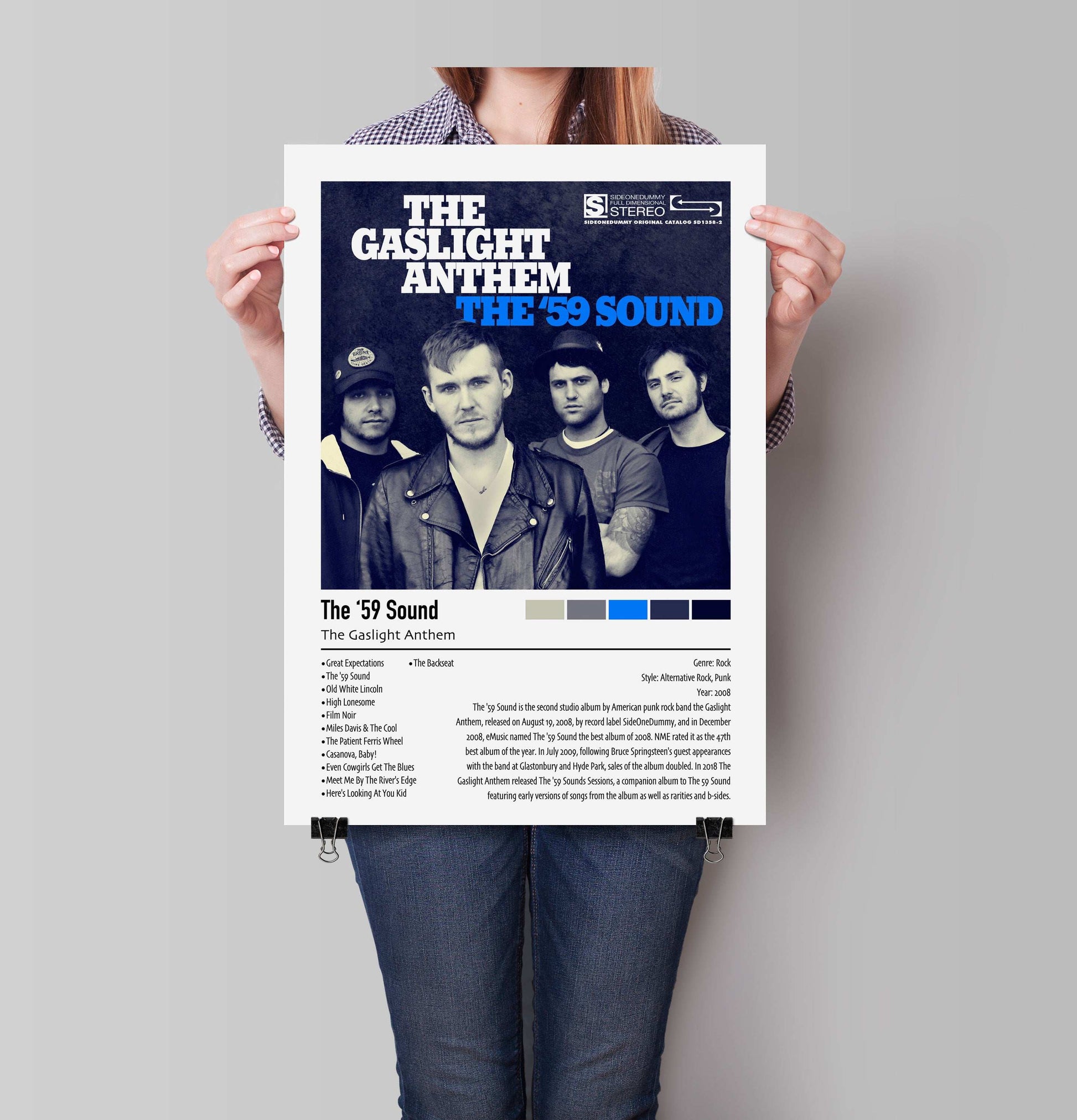 The Gaslight Anthem | The '59 Sound | Custom Album Cover Poster Print