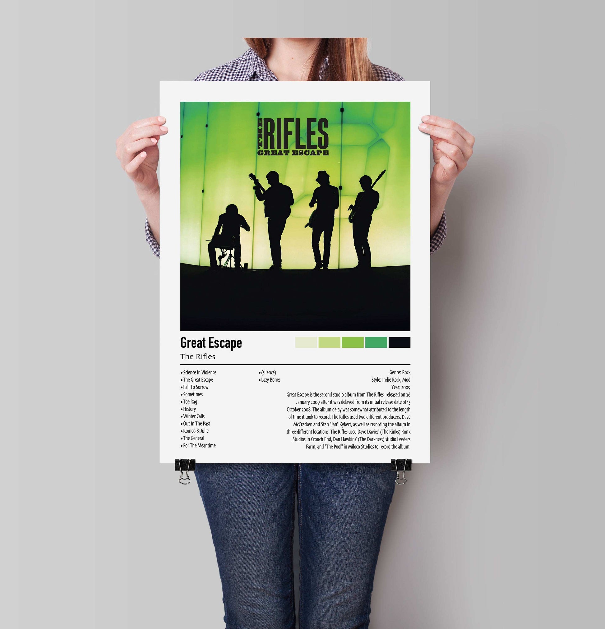 The Rifles | Great Escape | Custom Album Cover Poster Print