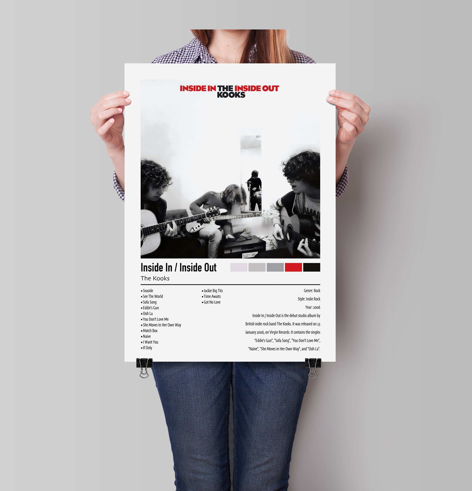 The Kooks | Inside In / Inside Out | Custom Album Cover Poster Print