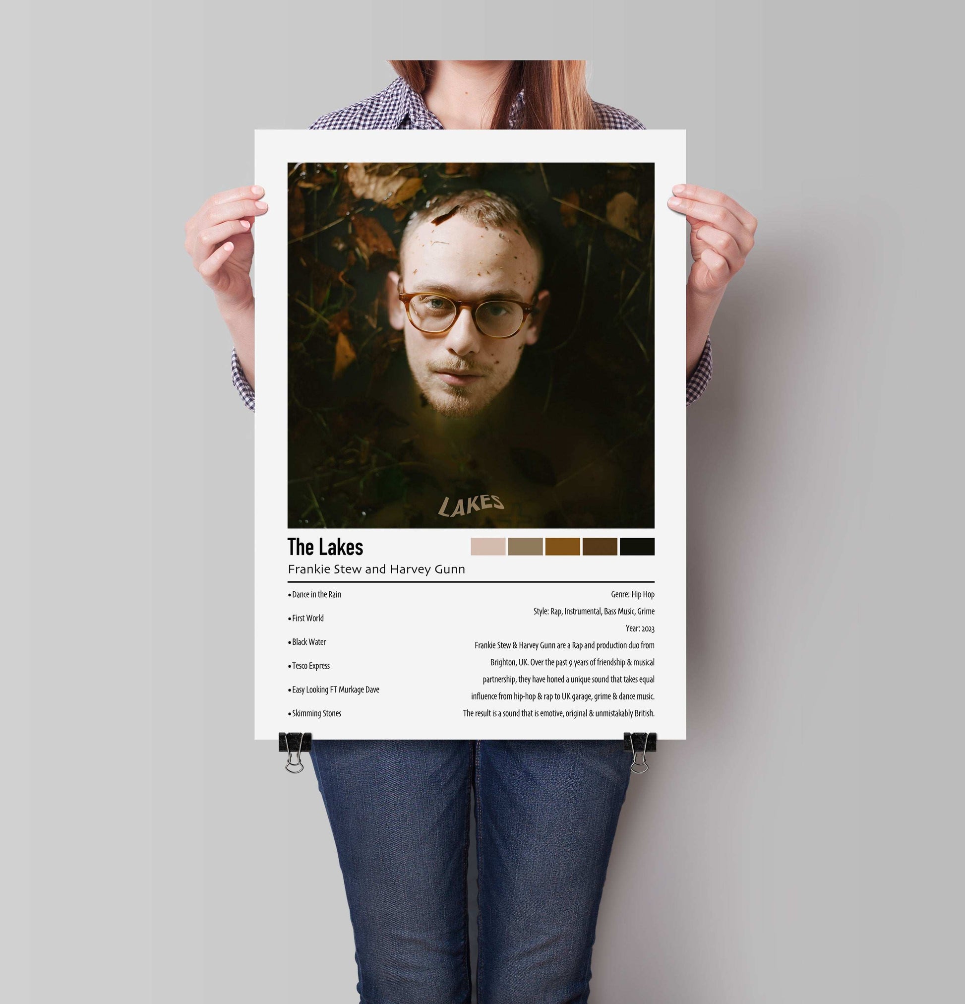 Frankie Stew and Harvey Gunn | The Lakes | Custom Album Cover Poster Print