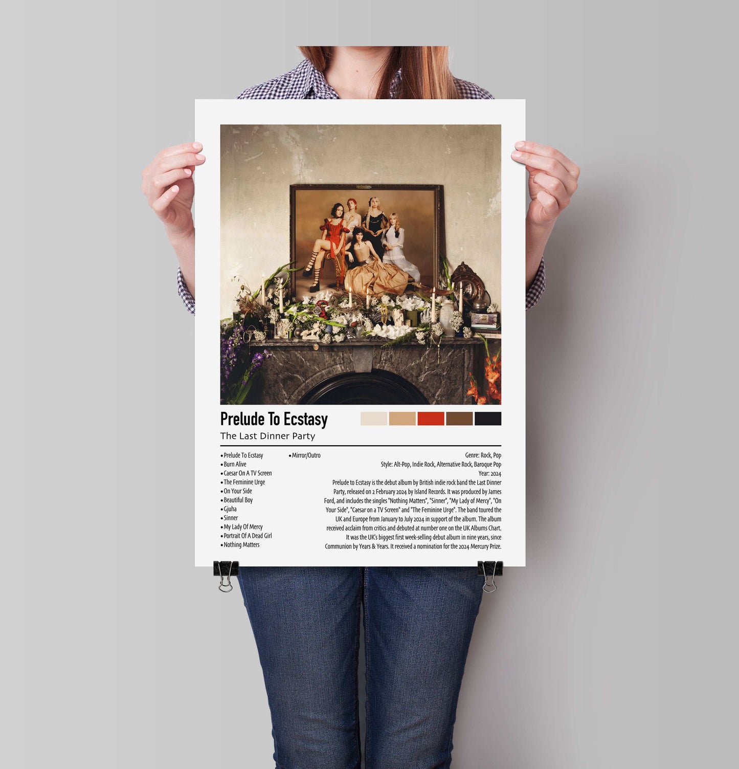 The Last Dinner Party | Prelude To Ecstasy | Custom Album Cover Poster Print