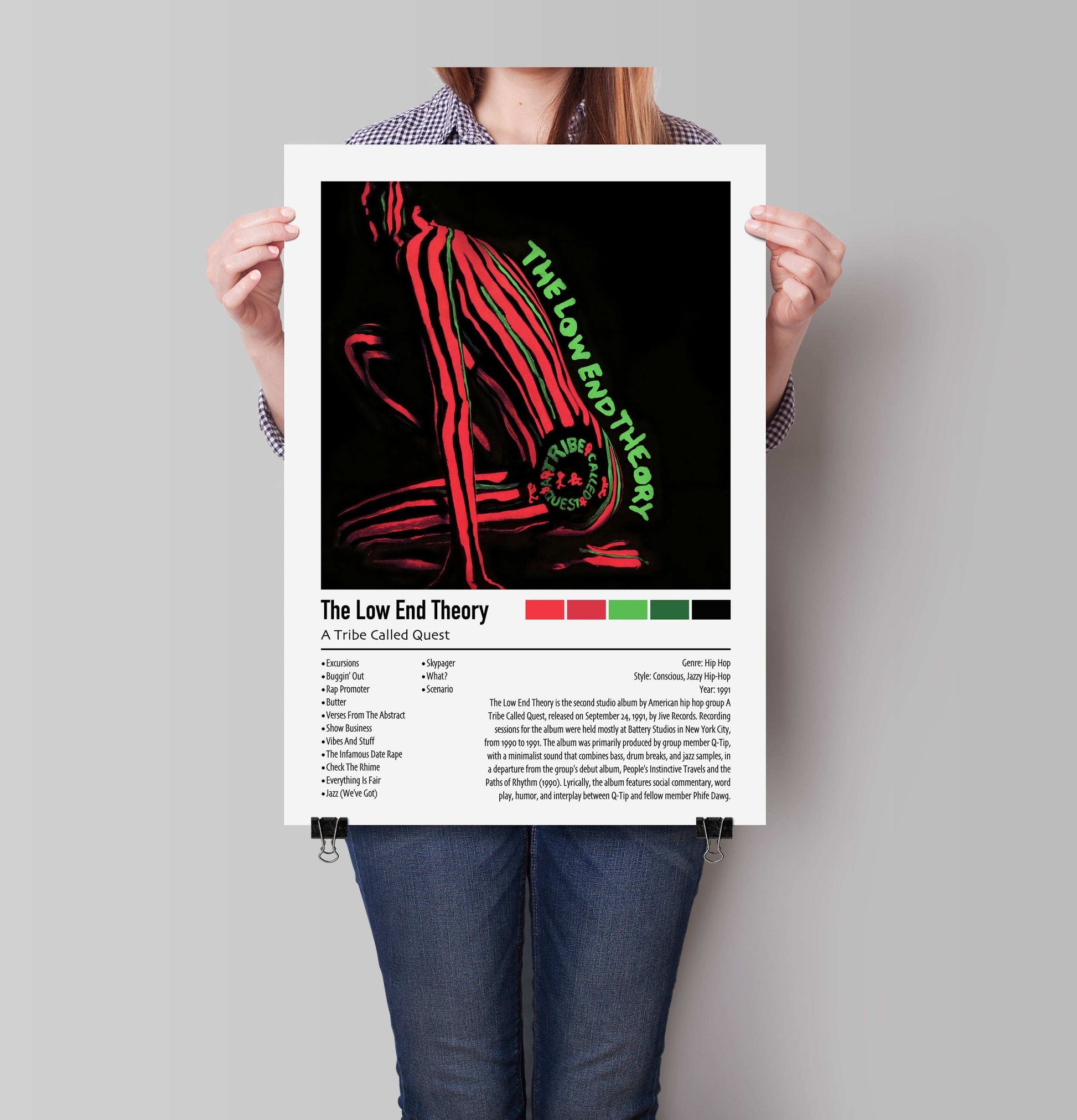 A Tribe Called Quest | The Low End Theory | Custom Album Cover Poster Print