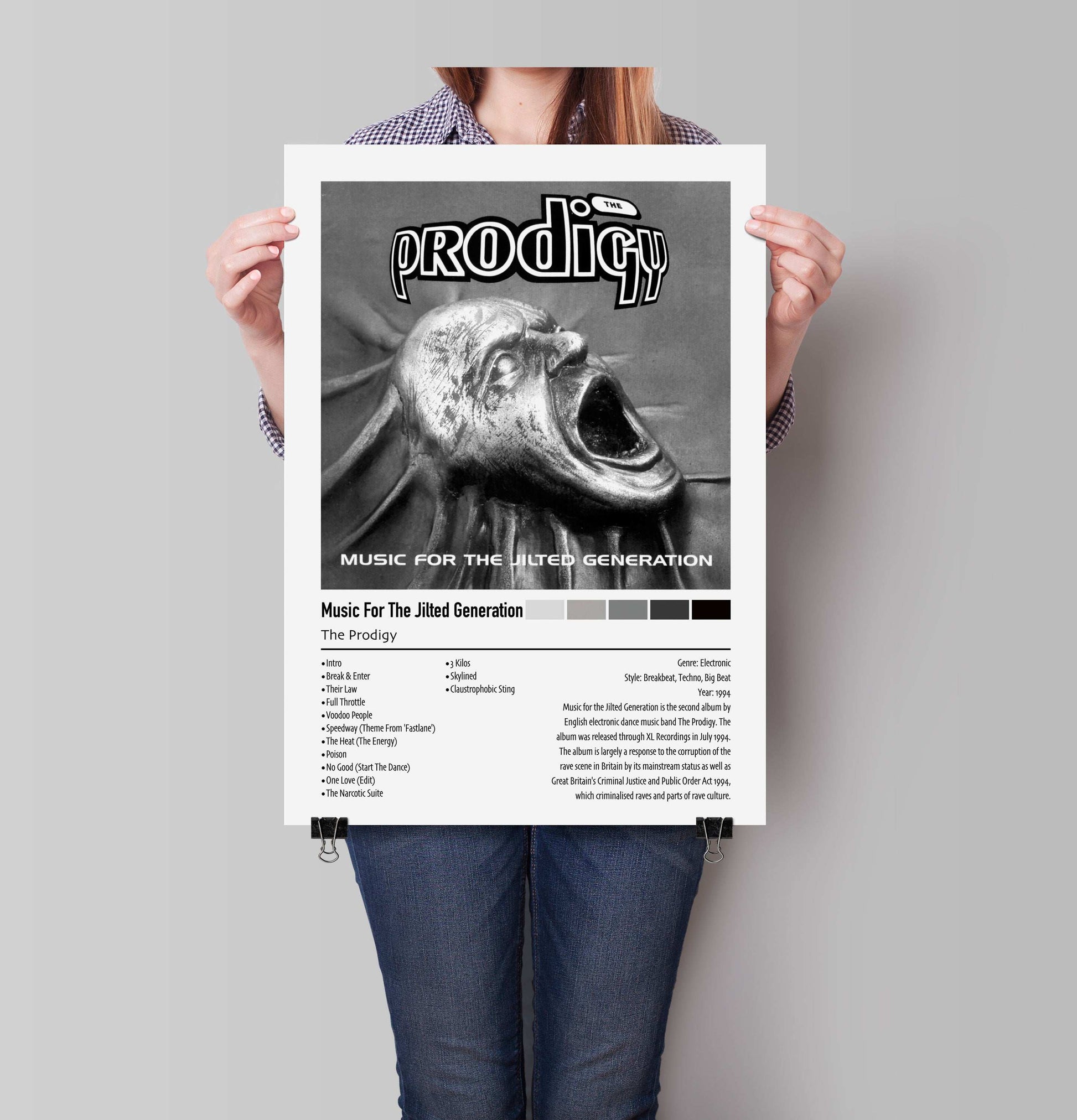 The Prodigy | Music For The Jilted Generation | Custom Album Cover Poster Print