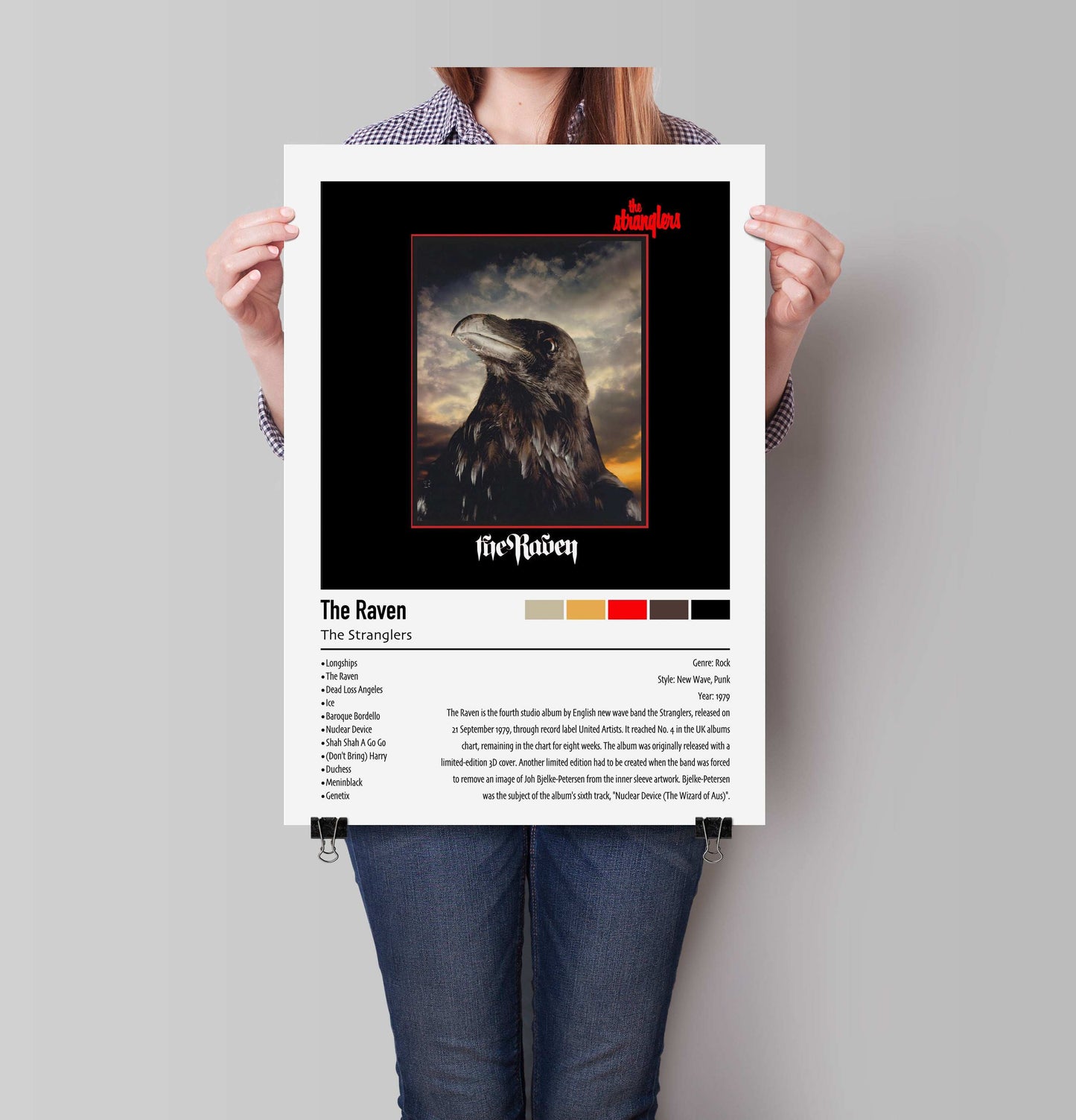 The Stranglers | The Raven | Custom Album Cover Poster Print